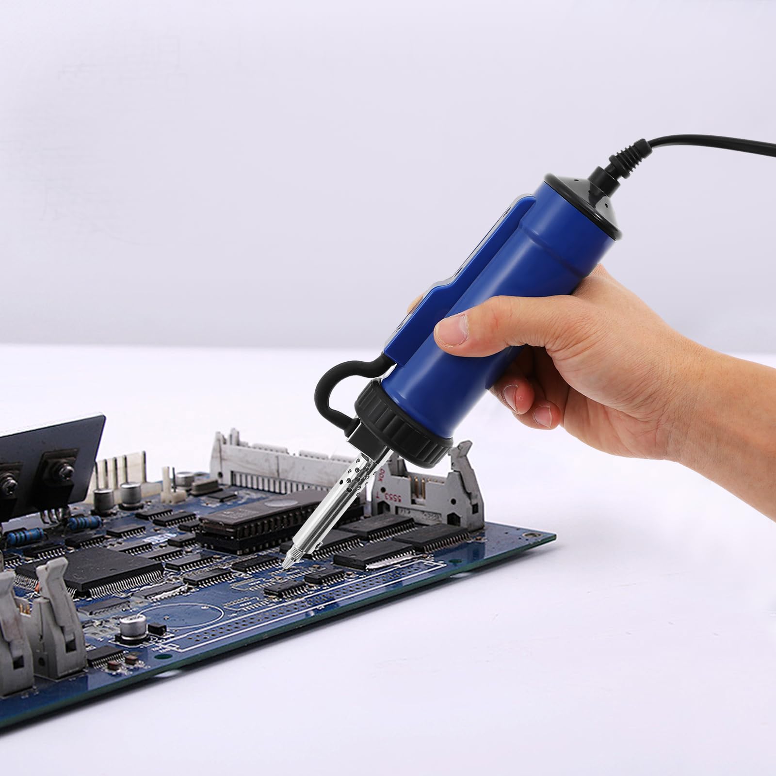 Pompe à dessouder électrique 220 V, pompe à dessouder à vide électrique 350 W, fer à dessouder avec 4 buses et chauffage, fer à dessouder électrique pour soudure par injection
