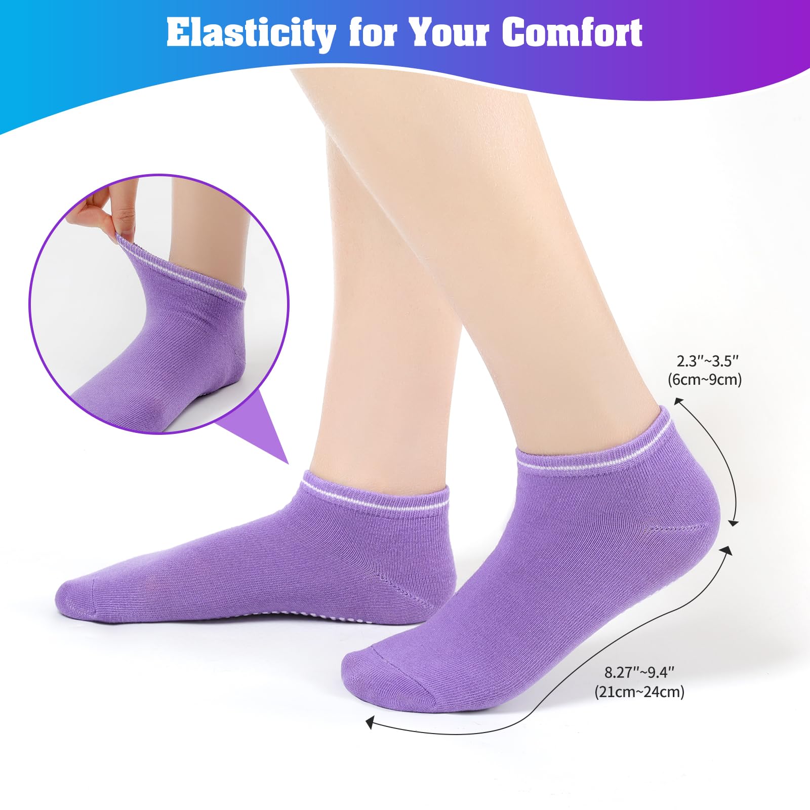 80 pares de calcetines antideslizantes para yoga, pilates, entrenamiento hospitalario, calcetines antideslizantes con agarre para mujeres, niñas y adolescentes, Multi, Talla única
