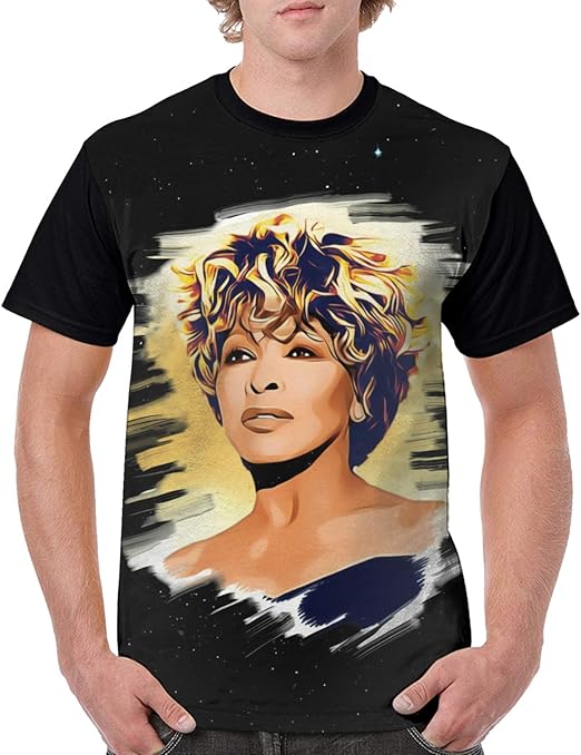 Unisex Tina Turner Graphic TShirt Fashion Short Sleeve 3D Print Tee