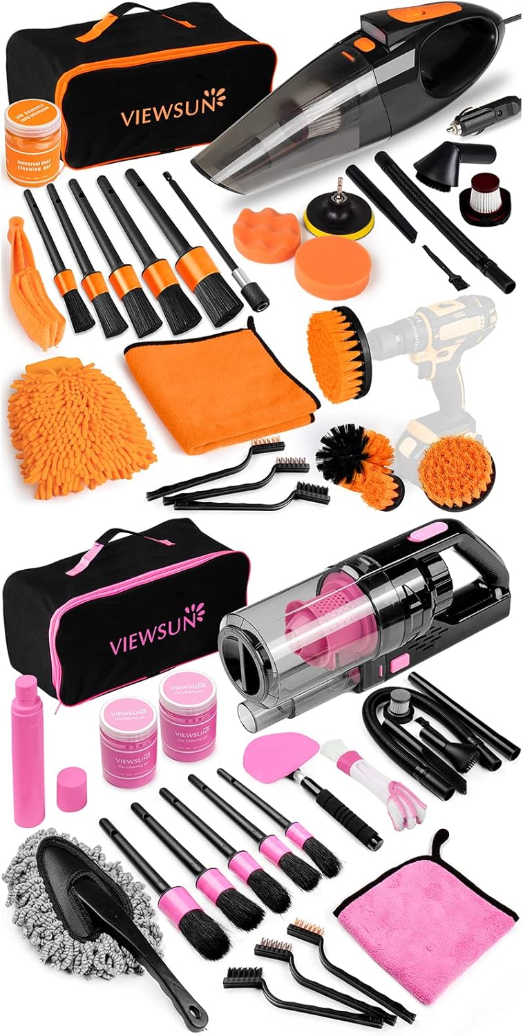 Viewsun 38PCS Car Cleaning Kit, Complete Car Cleaning
