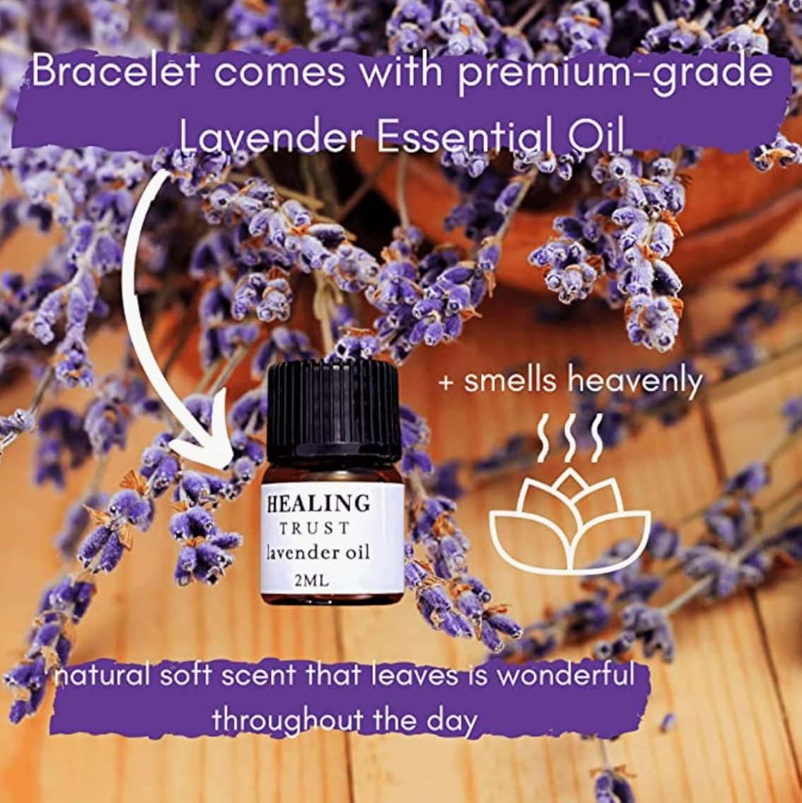 Miniatura 8 de Confianza curativa Pulsera de roca de lava con aceite esencial de lavanda pulsera difusora de aceites esenciales de jaspe cebra rosa pulsera de