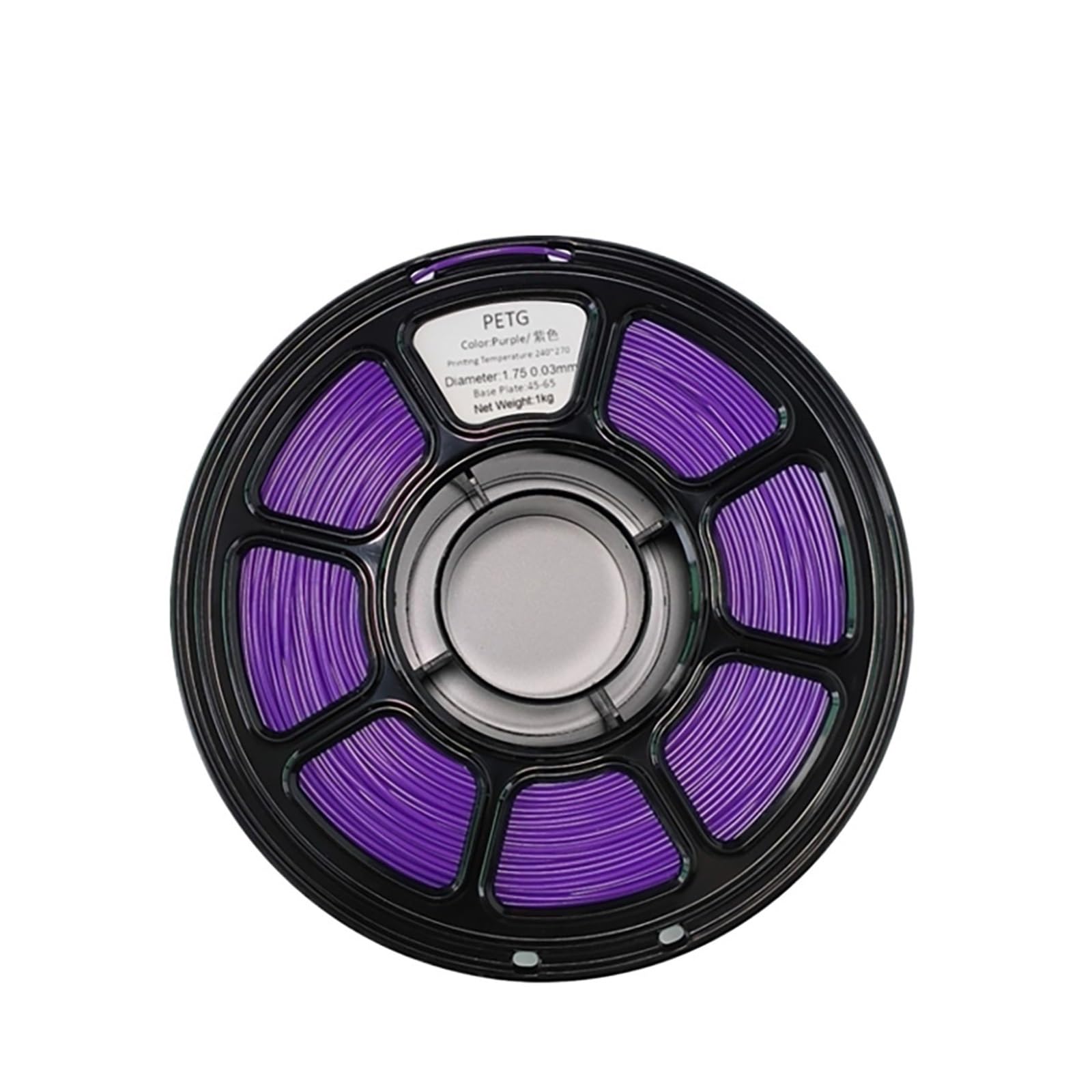 PLA/PETG-Filament 1,2 kg Hochgeschwindigkeitsdrucker Flow Matteffekt-Druckmaterial(PETG-purple)