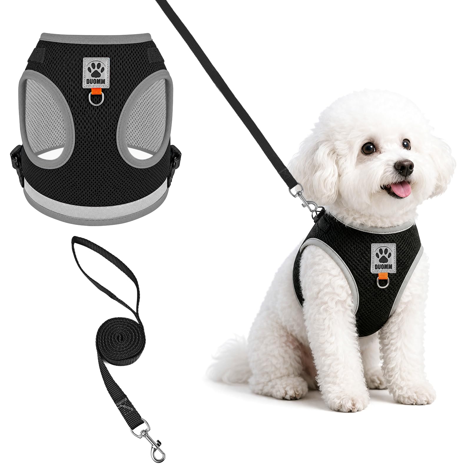 OSDUE Dog Harness and Leash Set, No Pull Pet Vest for Small Puppy Dog