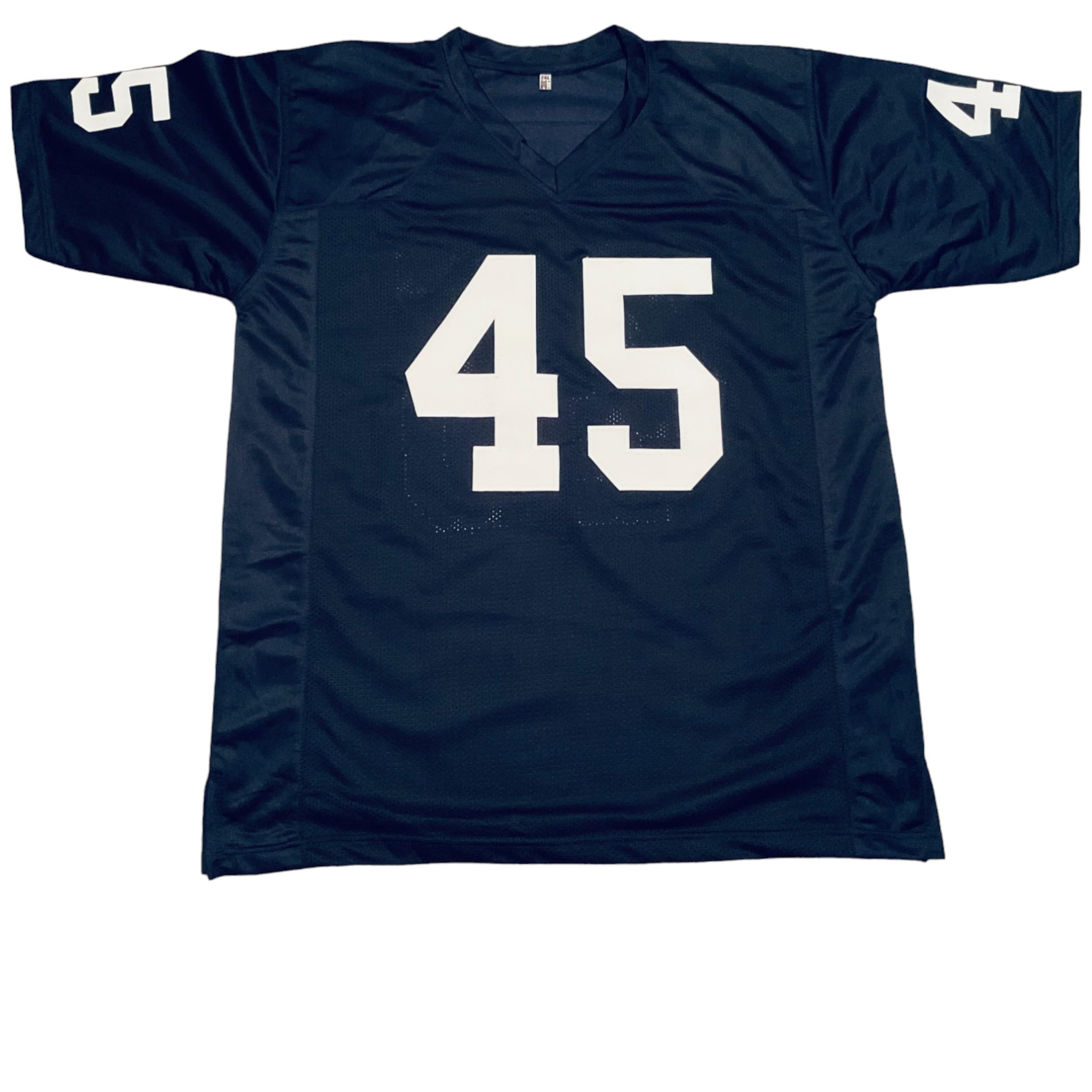 Generic Rudy Ruettiger Jersey Stitched Blue Custom Football New No Brand/Logos (US, Alpha, X-Large, Regular, Regular, Blue)