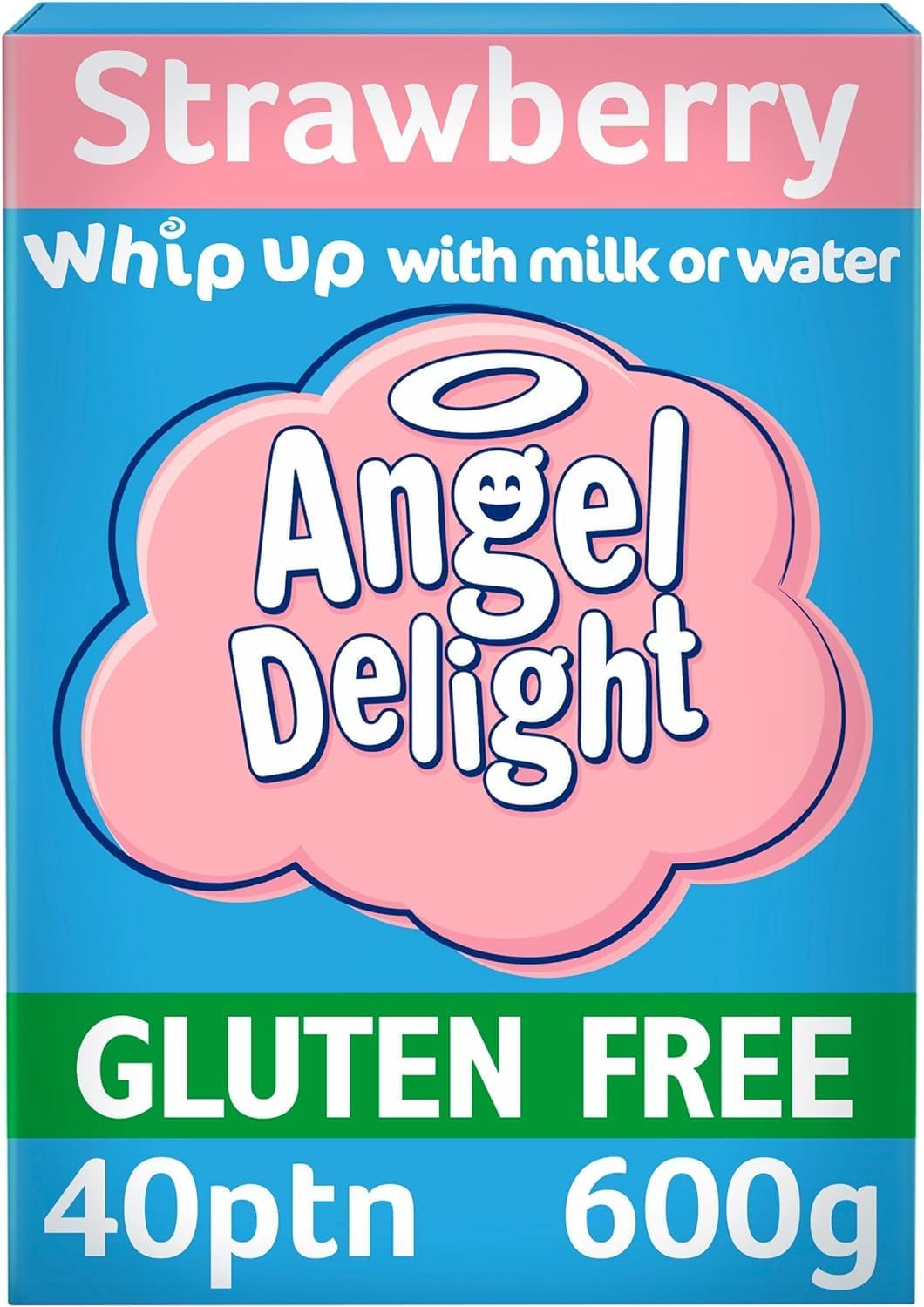 Angel Delight Strawberry Flavour Instant Dessert Mix, 600 g (...
