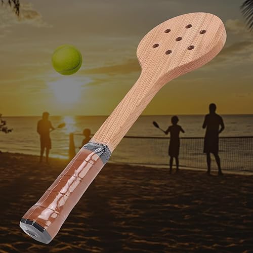 Miniatura 5 de Punteros de tenis Cuchara Raqueta de entrenamiento de madera Mejorar el control de potencia Práctica precisa de swing Mejorar la capacidad de