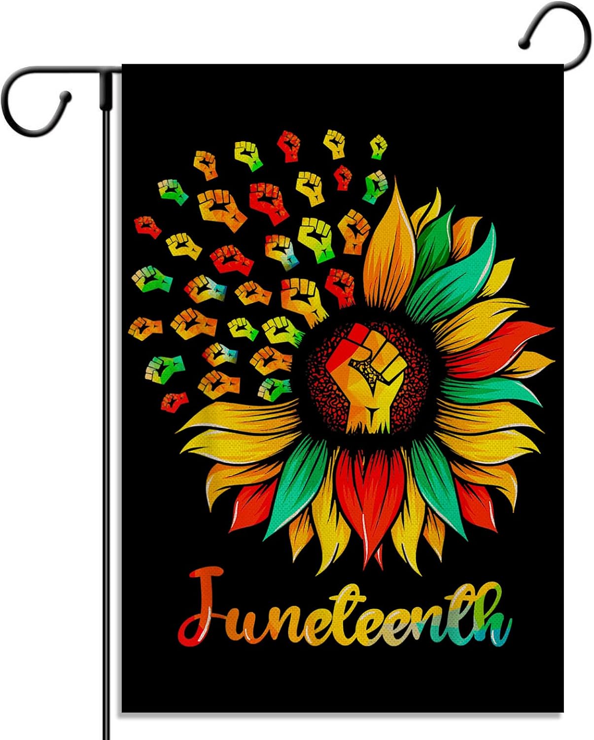 Rainlemon Juneteenth Garden Flag June 19 1865 African American Emancipation Black Freedom Celebration Yard Outdoor Decoration Sign