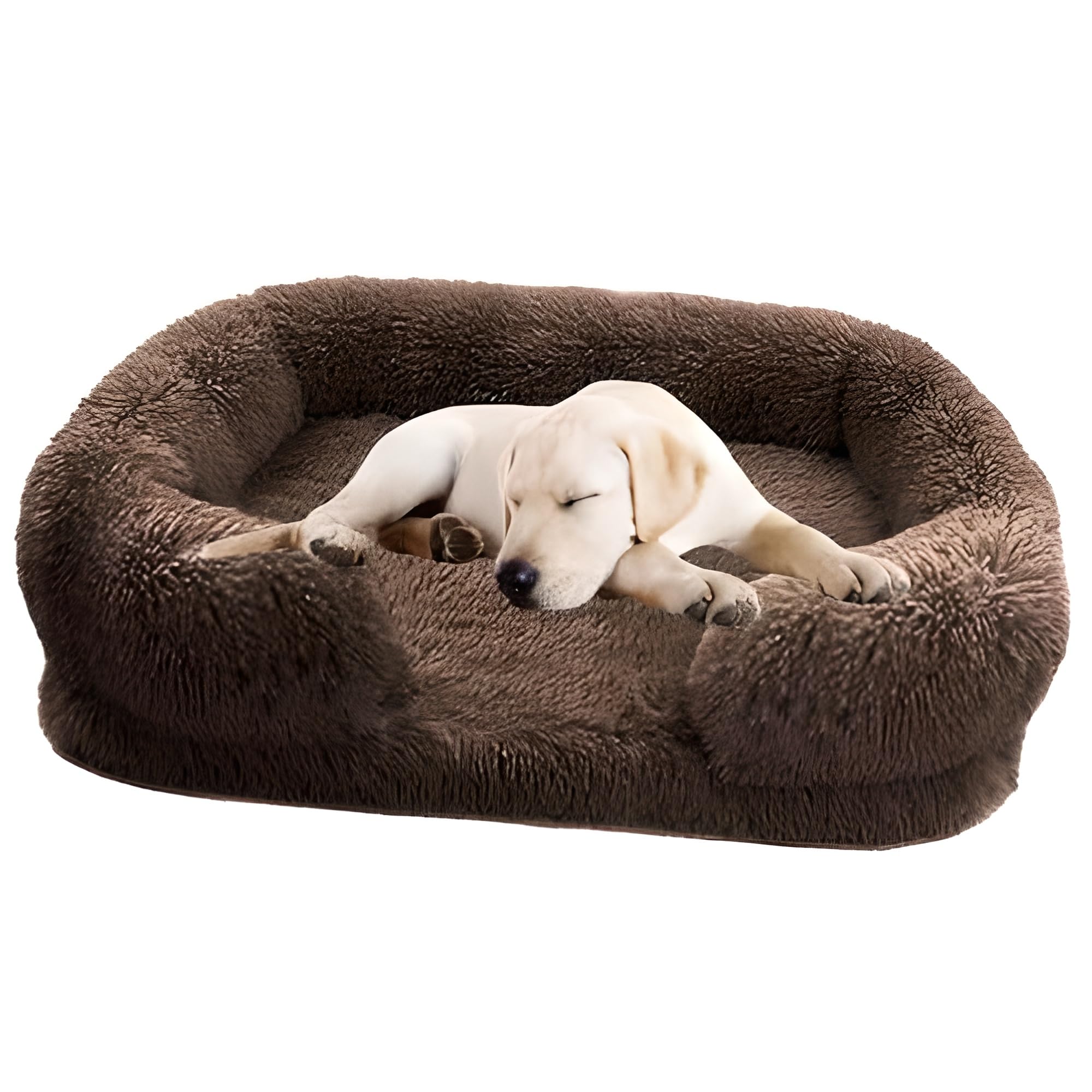 Lit de chien imperméable avec fond antidérapant et housse amovible lavable