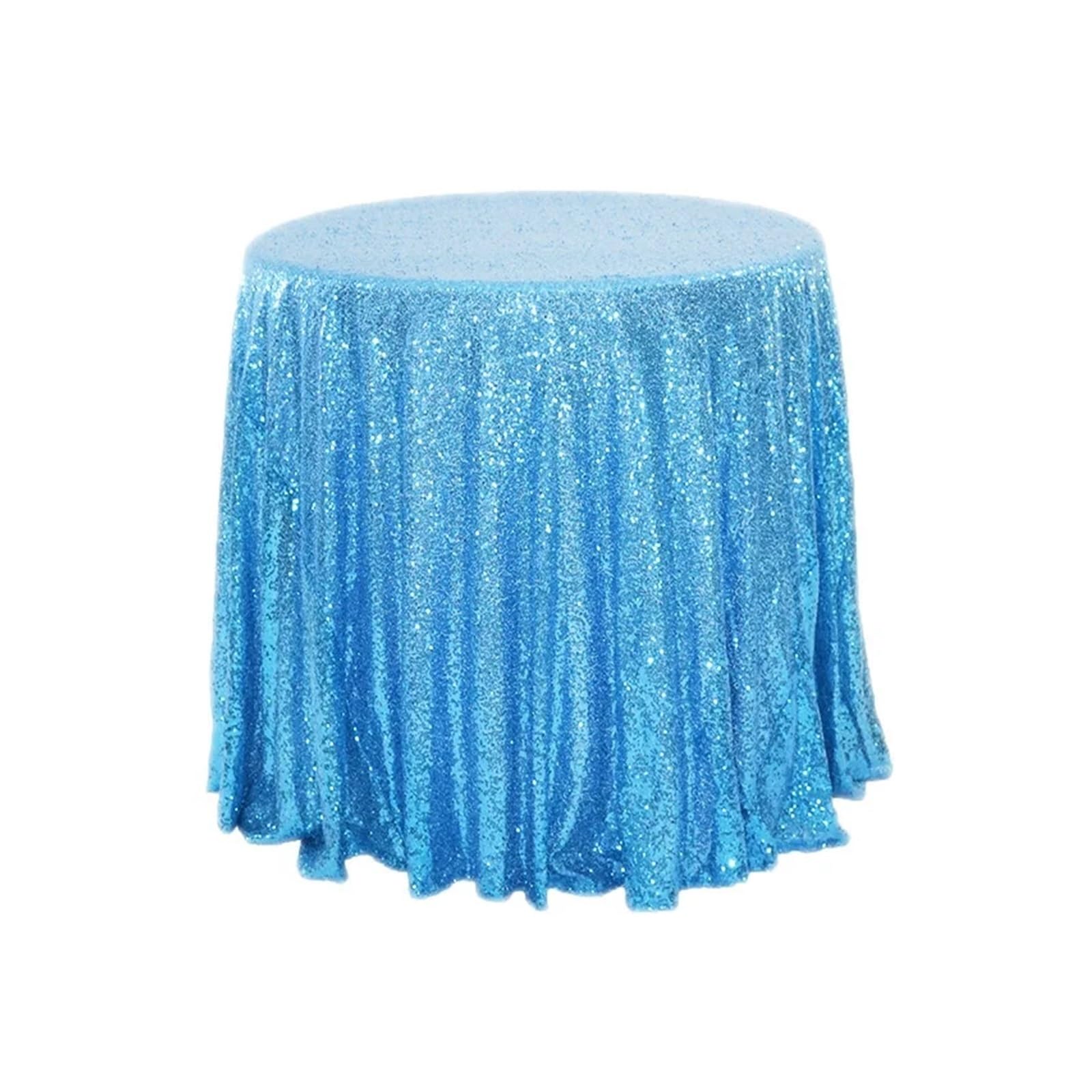 EKalgretrA Sequin Tablecloth Sequin Tablecloth Round Sparkly Table Cover Glitter Overlay for Party Dinner Festival Wedding Exhibition(Color 11,80cm)