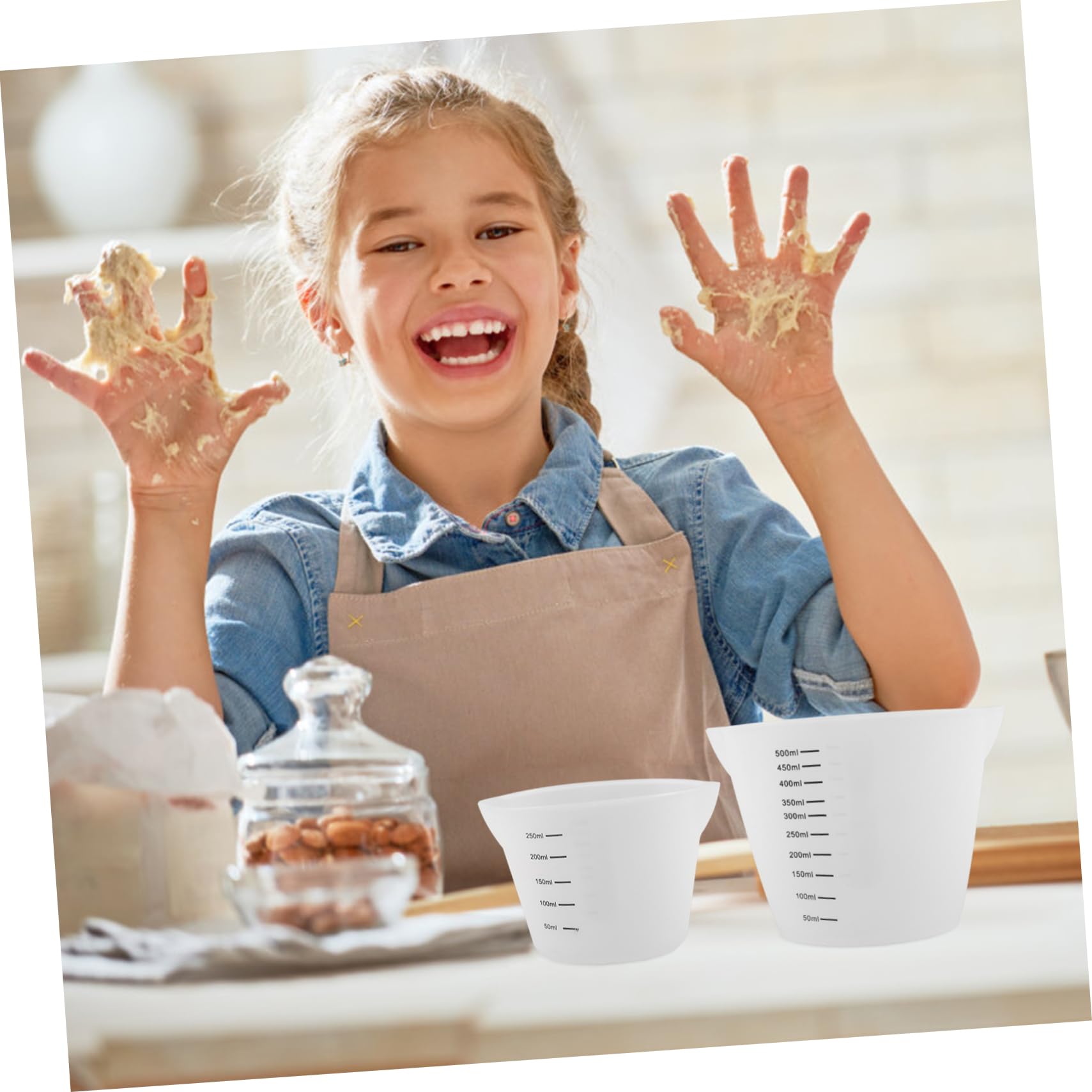 IMIKEYA 10piezas Tazas Medidoras De Graduadas Utensilios De Cocina Para De Repostería Resistentes Al