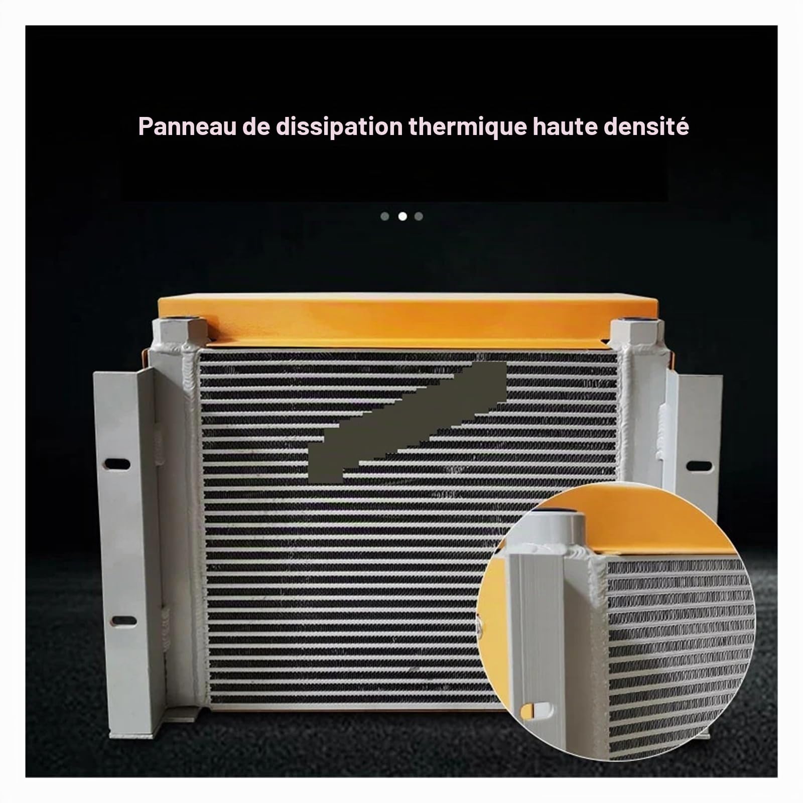 Refroidisseur d'air hydraulique AH1012T/AH0608T-60L, radiateur d'huile refroidi par air, refroidisseurs d'huile hydrauliques en aluminium à ailettes, 100 L/MIN 60 L/MIN Grande zone de dissipation ther