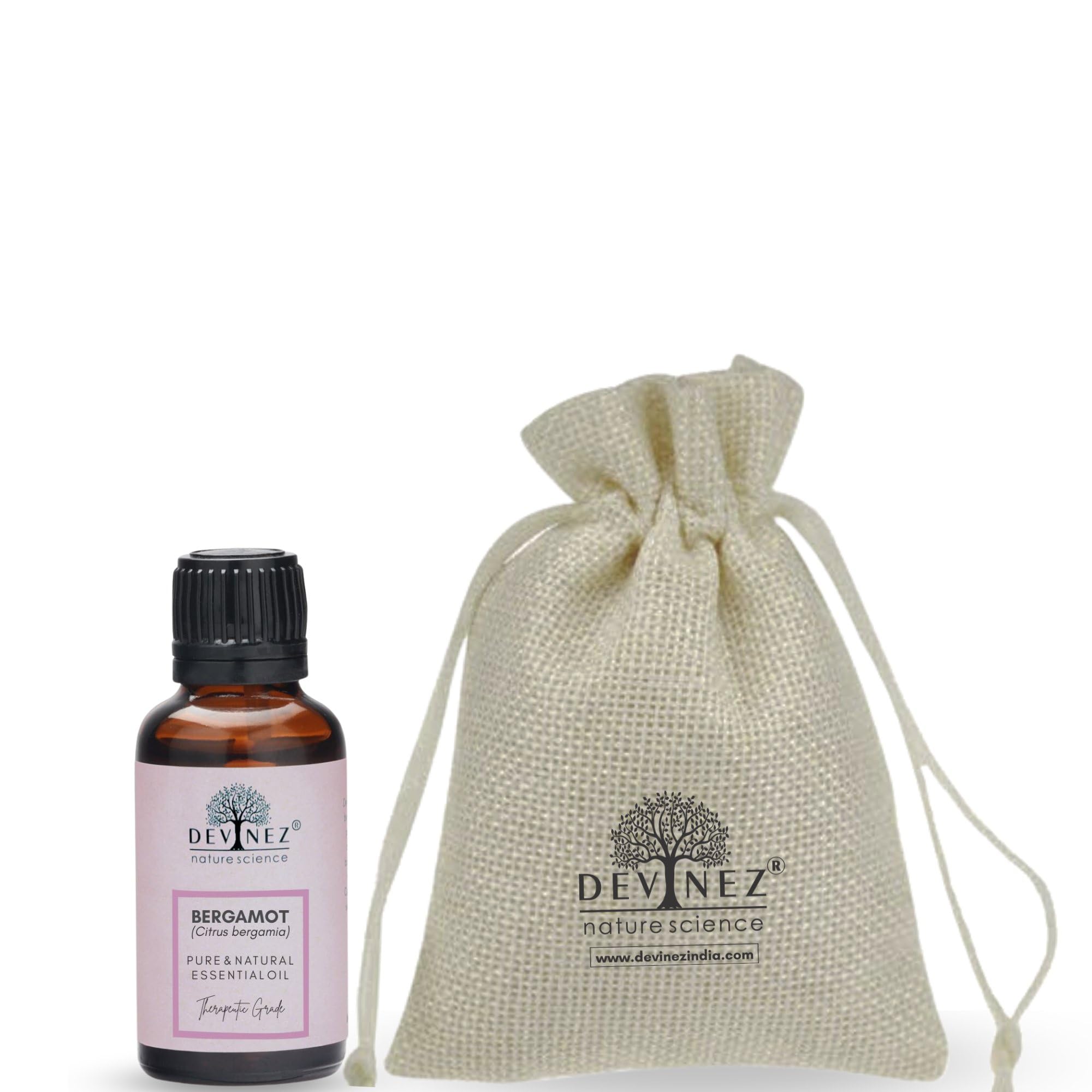 Devinez Bergamot Essential Oil, 50ml, 100% Pure, Natural & Undiluted, for prevents Infections, Reduces Pain, Aromatherapy, Massage, Aroma Diffusers, Hair And Skin care
