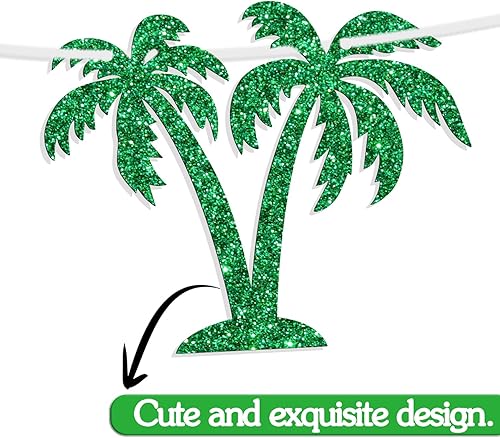 Miniatura 7 de Pancarta hawaiana de verano Aloha, guirnaldas de banderines para decoración de fiesta de verano hawaiana tropical Luau playa, suministros de