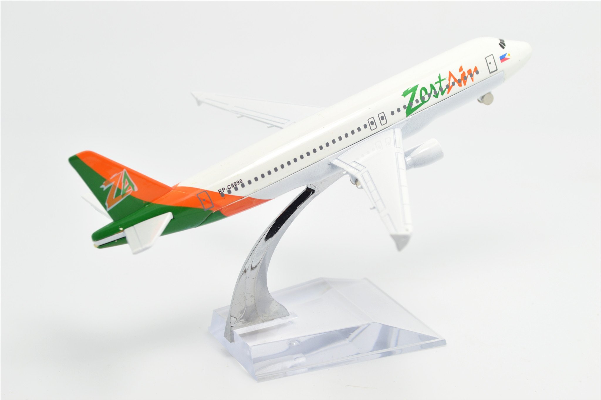 Amazon | TANG DYNASTY 1/400 16cm Zest Air エアバス A320 合金飛行機