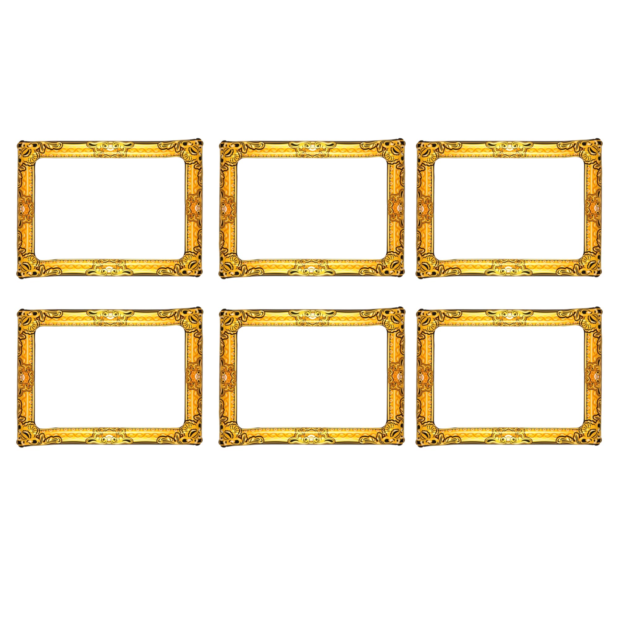 Inflatable Gold Picture Frame (60cm x 80cm) – Large Novelty Photo Booth Prop for Parties, Events, Weddings, and Celebrations (6)