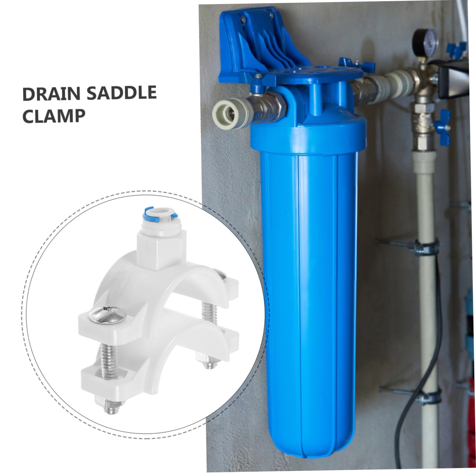 WOONEKY Saddle Bracket Water Filter Clamp Ro Water Filter System Plastic Accessory