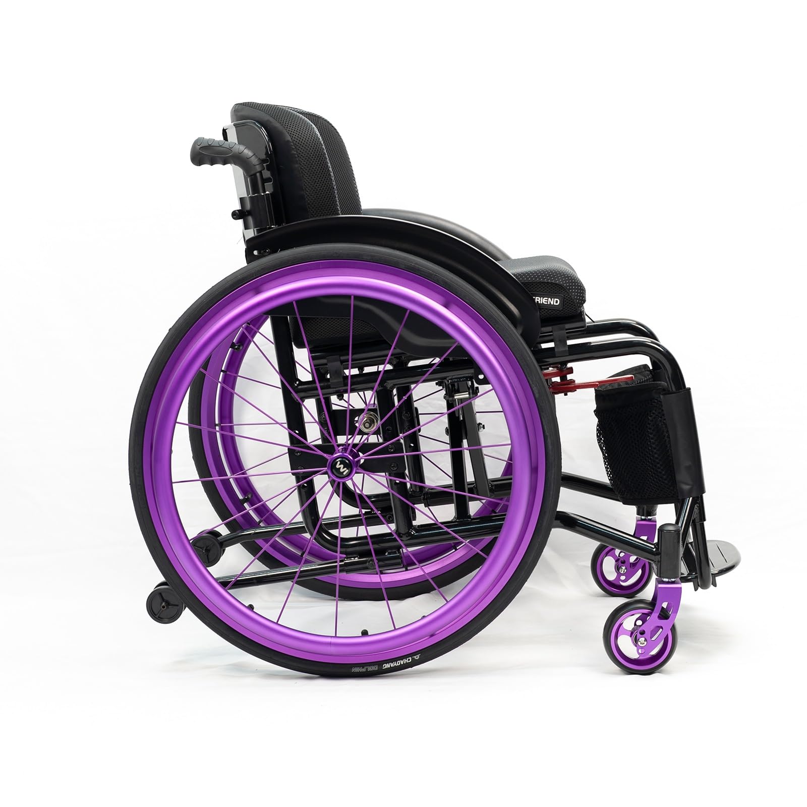 Silla de ruedas deportiva ultraligera todo terreno, diseño plegable, reposapiés y altura del asiento ajustables, frenos de mano, ideal para adolescentes, adultos, personas mayores