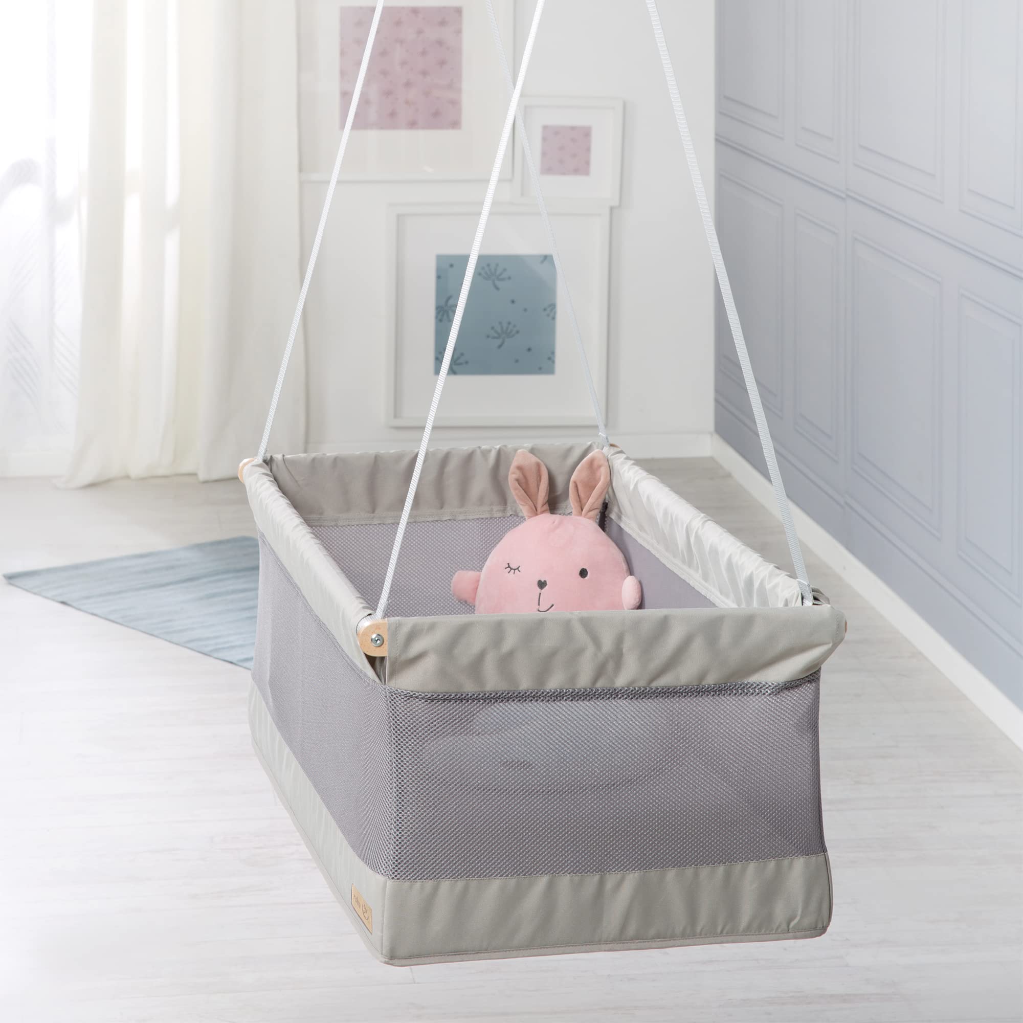 roba Hängebettchen 'safe asleep', Liegefläche 90x45cm, Mesh-Stoff, Matratze mit Bezug aus Polyester-Baumwoll-Mix