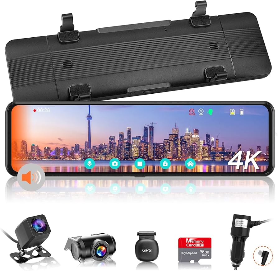 ✨早い者勝ち✨ 4K分離式ミラー型ドライブレコーダー Amazon.co.jp: 【2025再進化分離式・64GBカード付き・バック