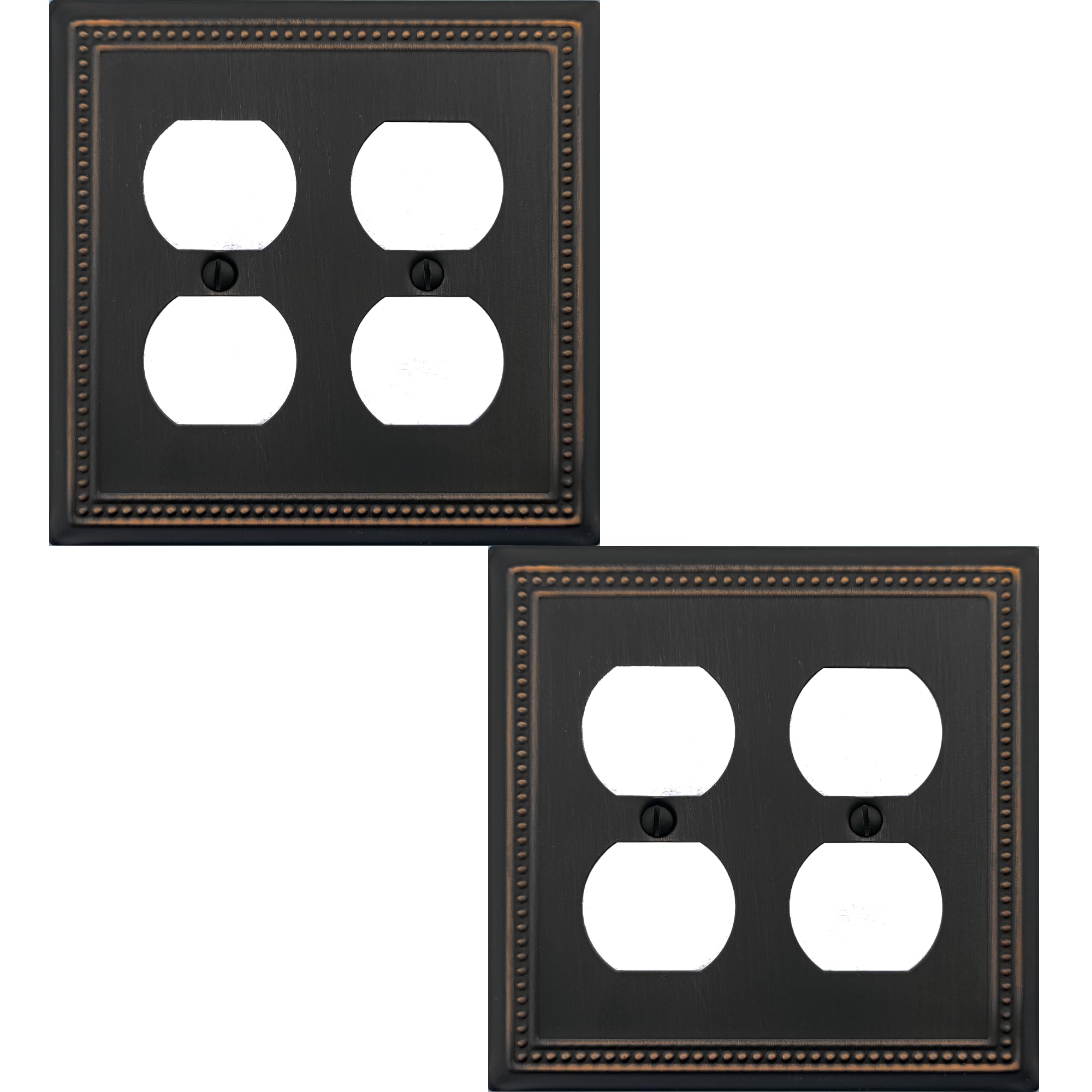 Beaded Wall Plates - Elegant White Decor -9