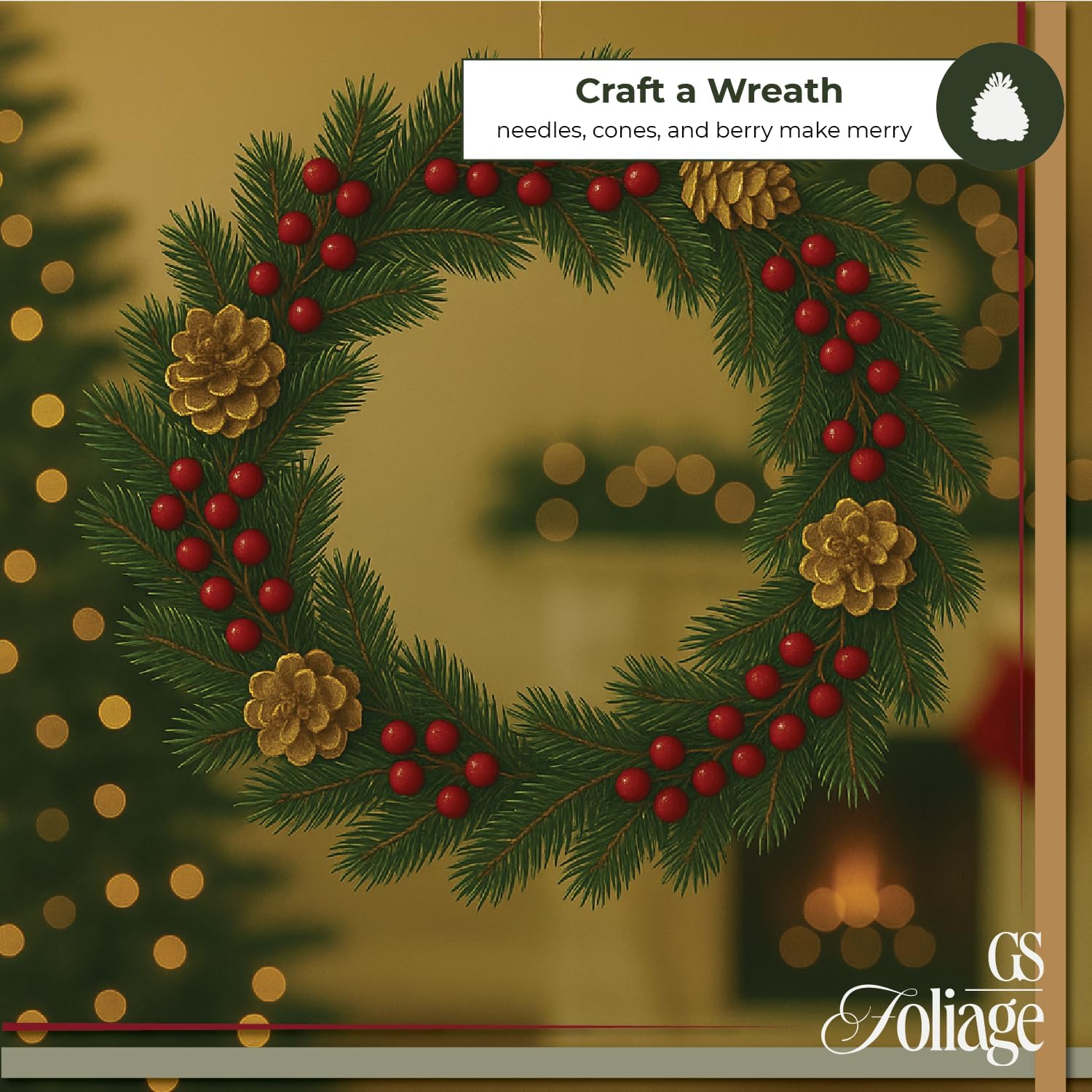 Gold Painted Pine Cones for Crafts, 3-4 Inch Small Loblolly Pinecones, Set of 15 - Decorative Pine Cones for Christmas Ornaments, Vase Fillers, Wedding Centerpieces & Rustic Holiday Decor