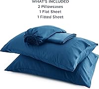 Vista 6 de Bedsure Juego de sábanas refrescantes, rayón hecho de bambú, sábanas de tamaño King, bolsillo profundo de hasta 16 pulgadas, sábanas y fundas