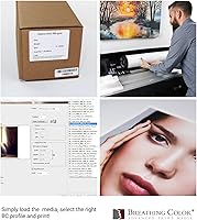 Vista 3 de Optica One es un lujoso papel de inyección de tinta mate liso de 10.58 oz/m² con un rollo de 24 x 40 pies; su color blanco brillante lo hace ideal