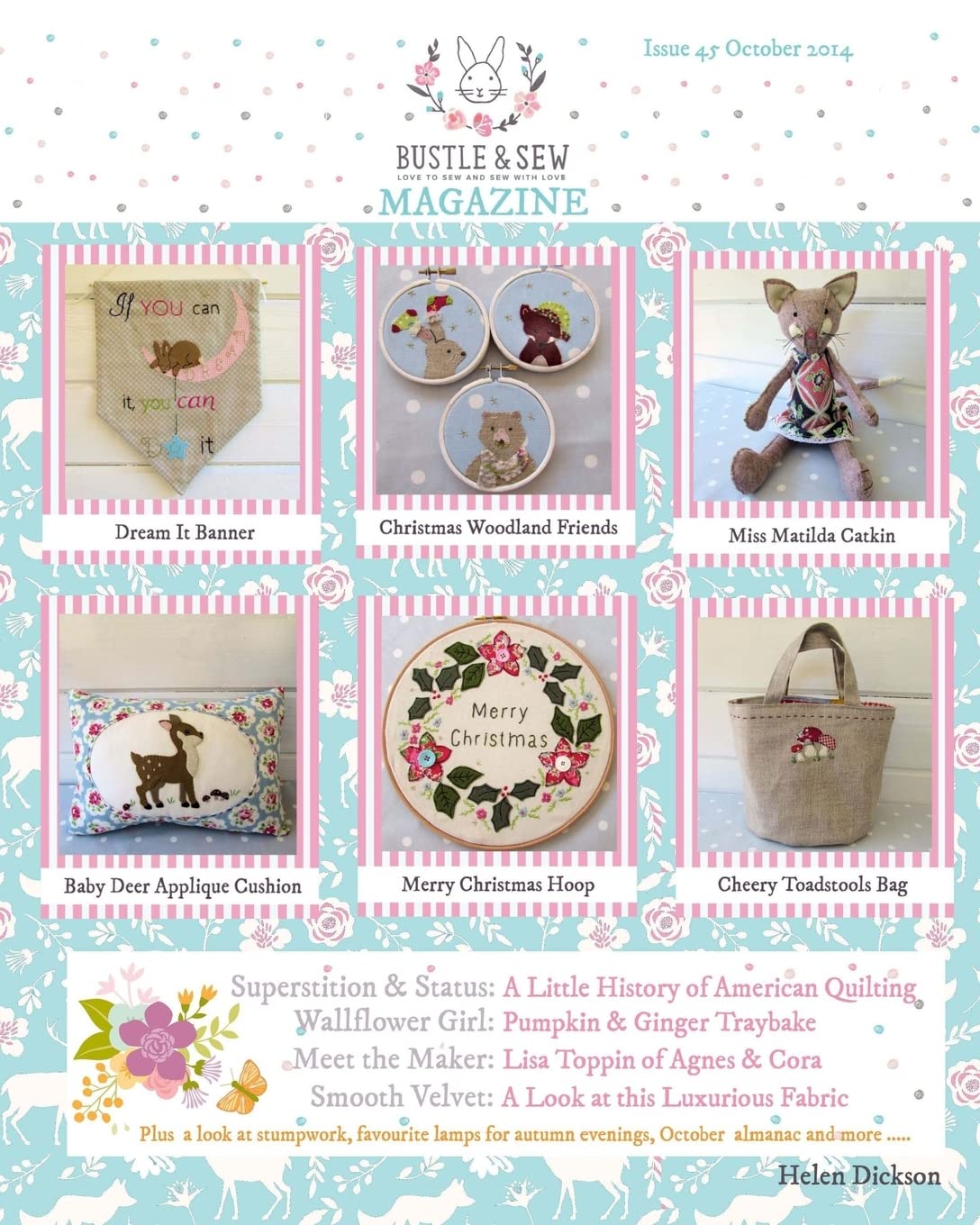 Bustle & Sew Magazine October 2014: Issue 45