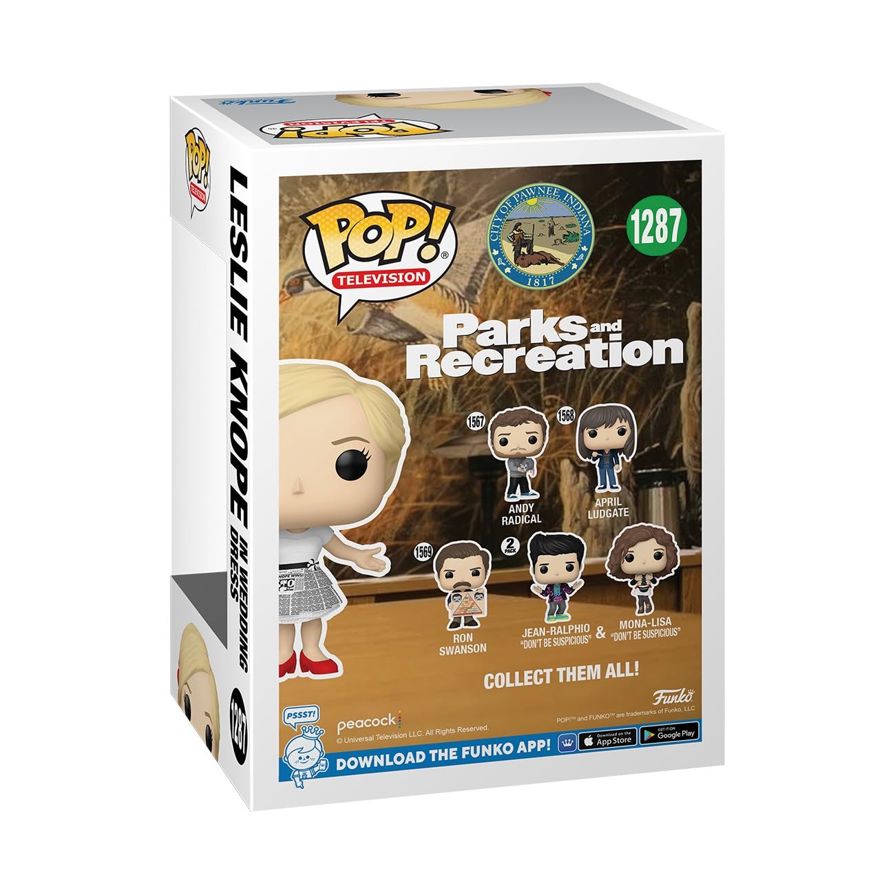Funko POP! TV: Parks & Rec, Leslie Knope, (wedding), Parks and Recreation, Collectable Vinyl Figure, Gift Idea - Image 3