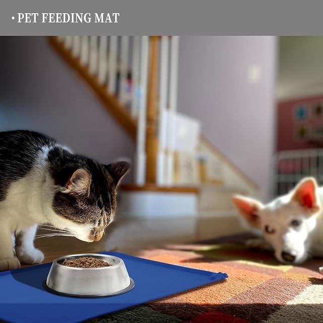 Foto 6 de 7 de Reopet Alfombrilla de Silicona para Cuenco de Perro y Gato, Almohadilla Antiadherente para Alimentos