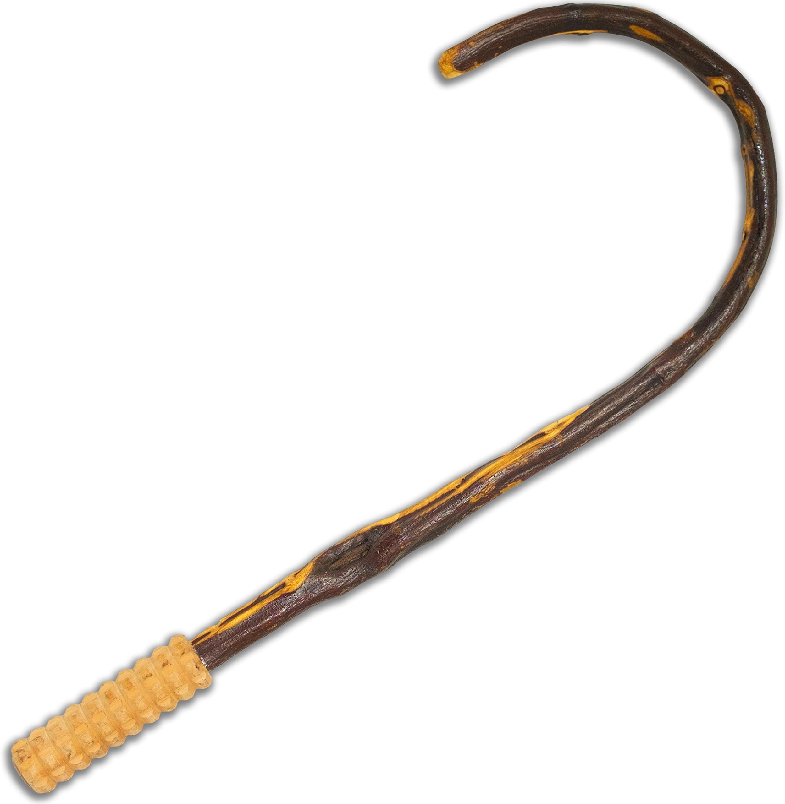 Natural Wooden Massage Cane for Acupressure Treatment, Back Massage, Pain Relief, Myofascial Release, and Trigger Point Therapy - Made from Elastic Asian Vine
