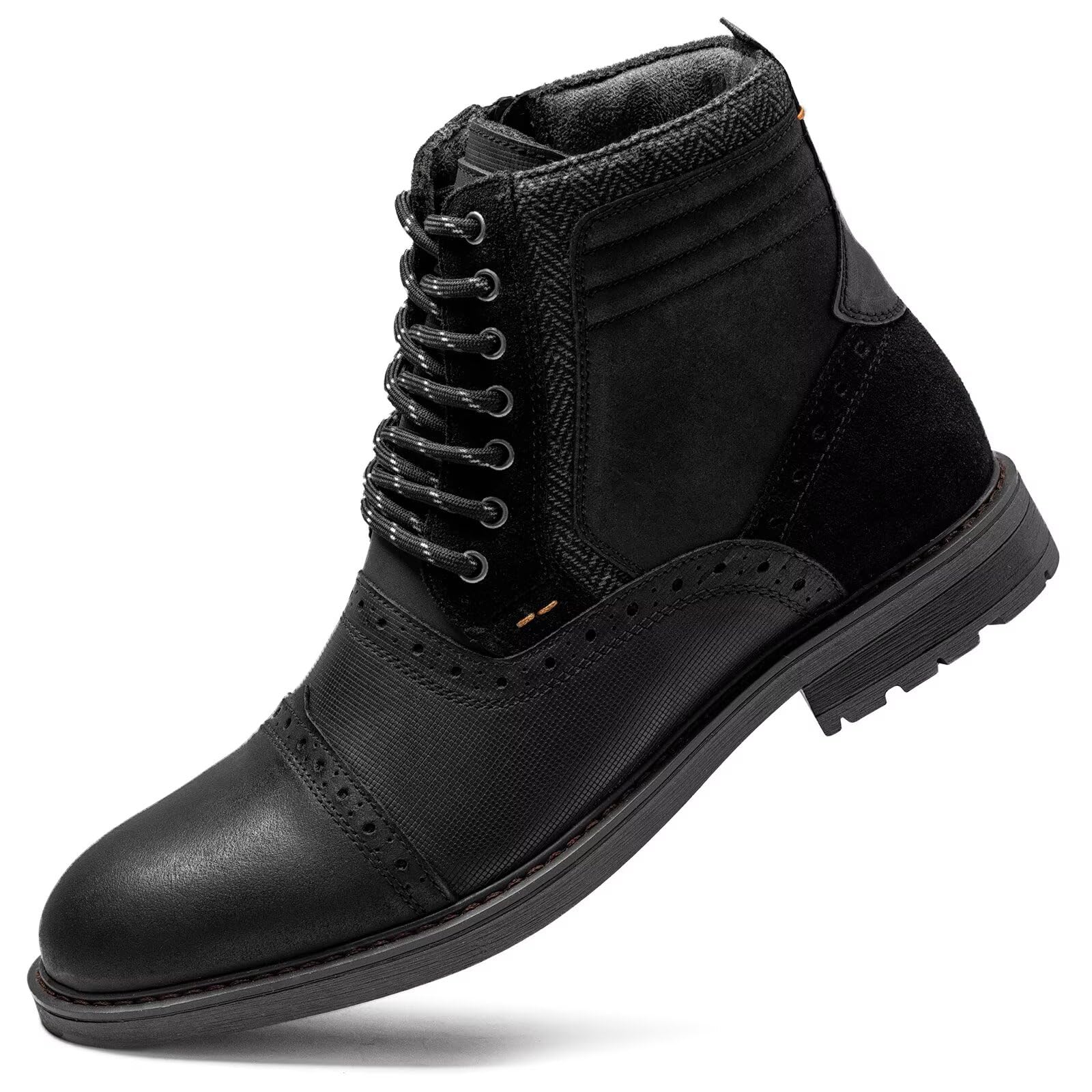 Arkbird Mens Chelsea Boots, Stylish and Comfort Leather Chukka Ankle Boots with Zipper