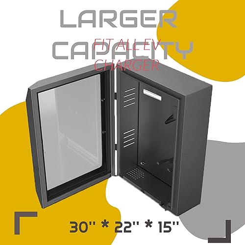 Miniatura 3 de Caja protectora de gran tamaño para la mayoría de estaciones de carga de vehículos eléctricos, montaje en pared, caja de almacenamiento para Tesla y