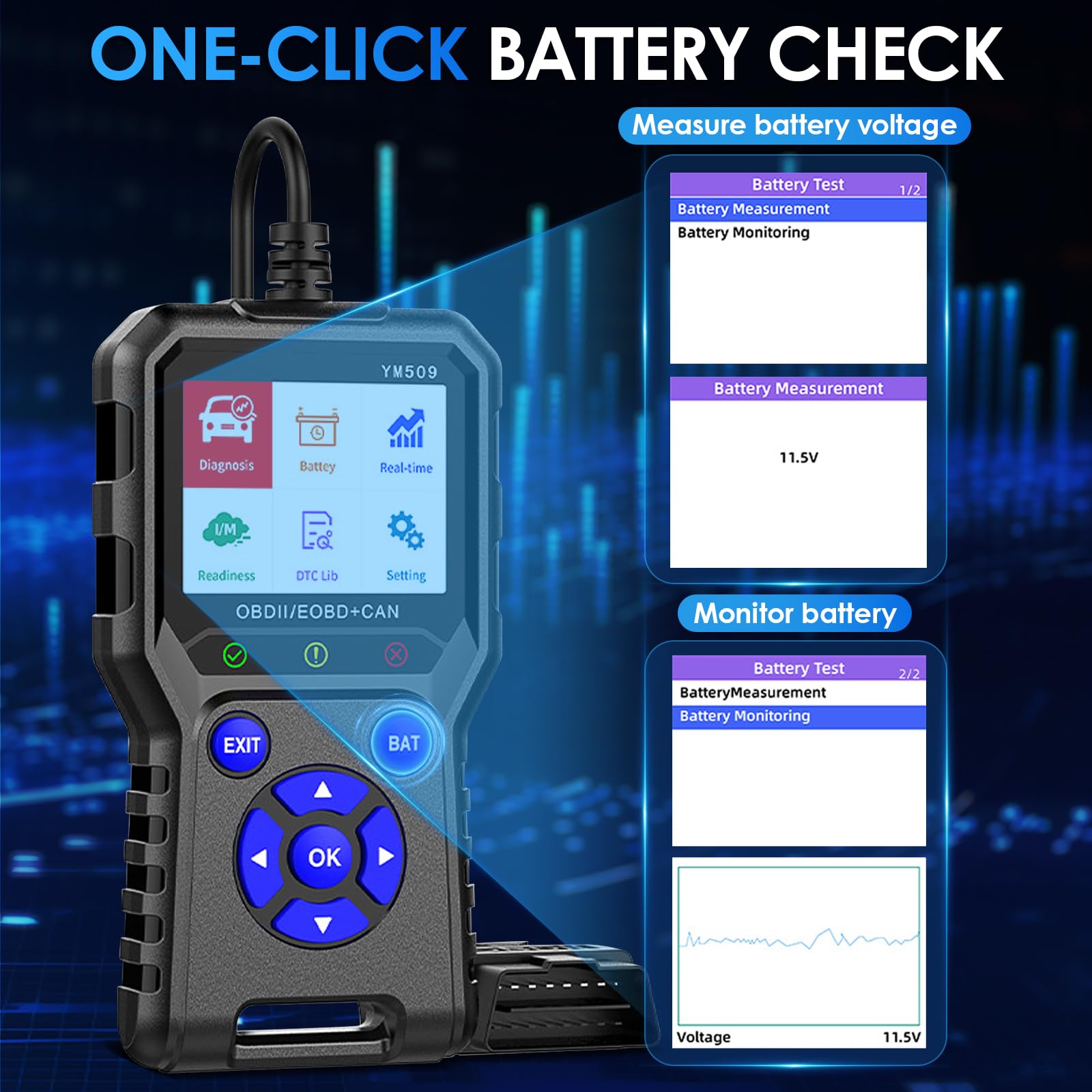 ViaBecs Lettore Di Codici Diagnostici OBD2 Bluetooth Wireless OBD - Foto 7