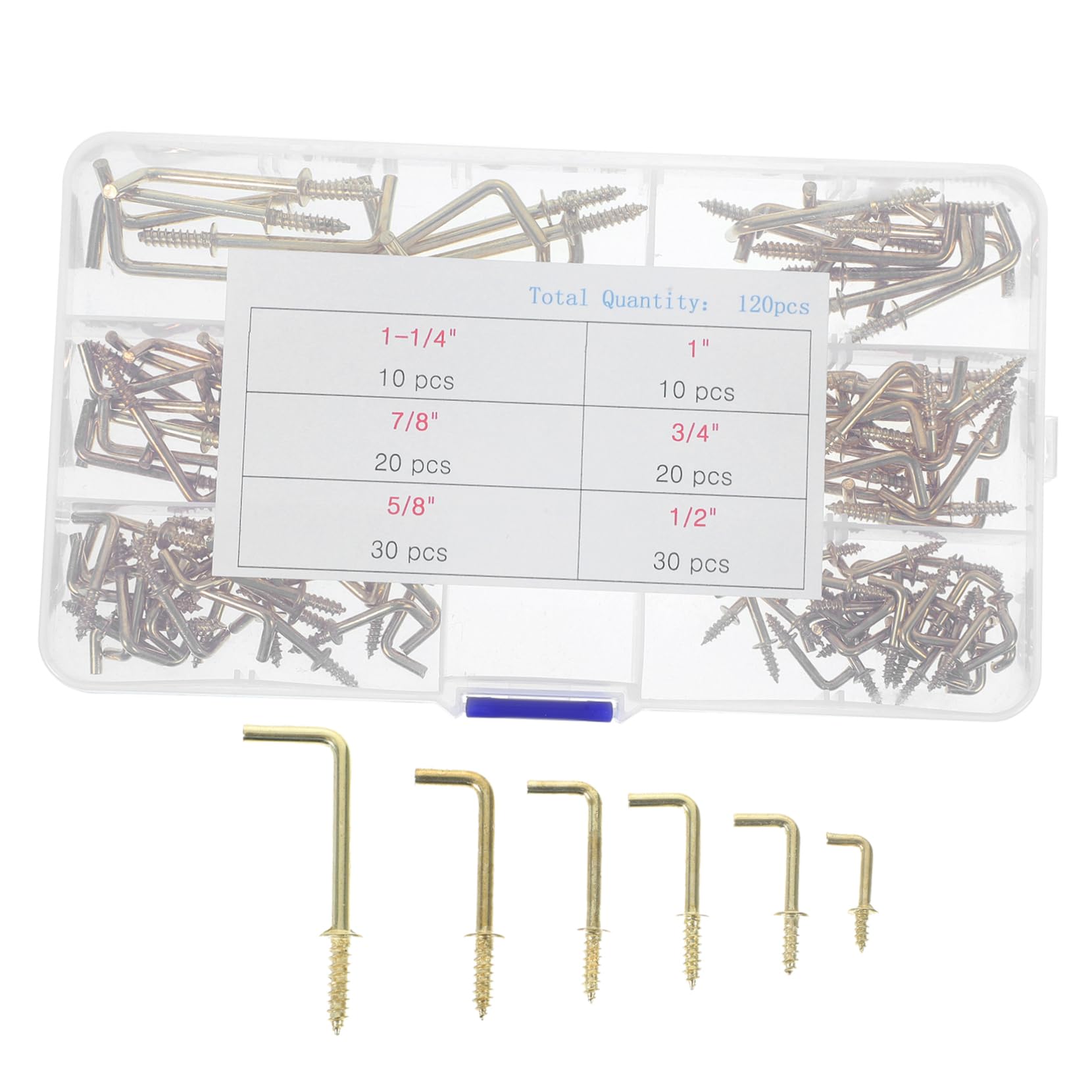 600piezas Hooks De Inoxidable Autoperforantes Para Colgar Cuadros Ganchos Ángulo Recto Para Paredes y Muebles