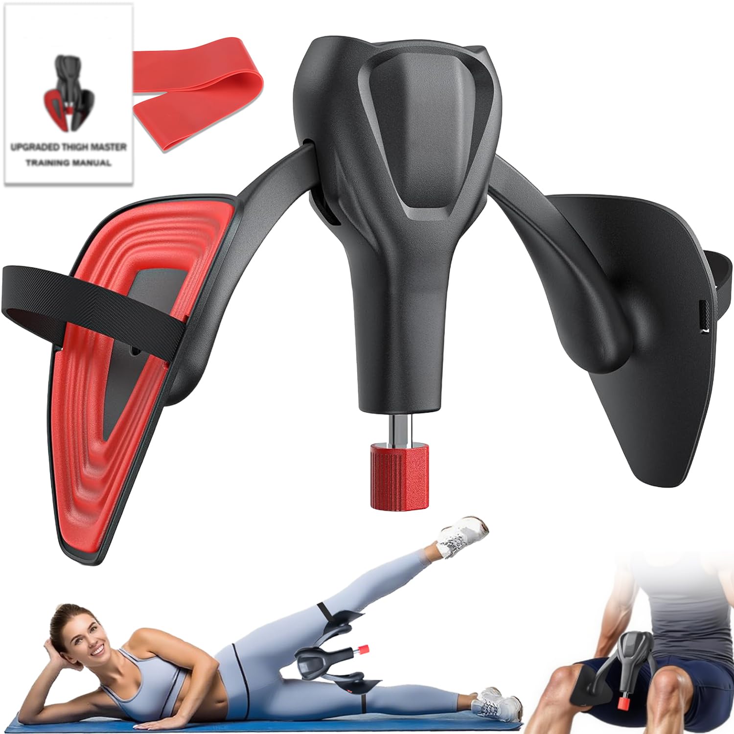 2026 Entrenador de muslos mejorado, 0-50 kg, resistencia ajustable, entrenamiento del suelo pélvico para hombres y mujeres, dispositivo de entrenamiento para el suelo pélvico para el hogar con