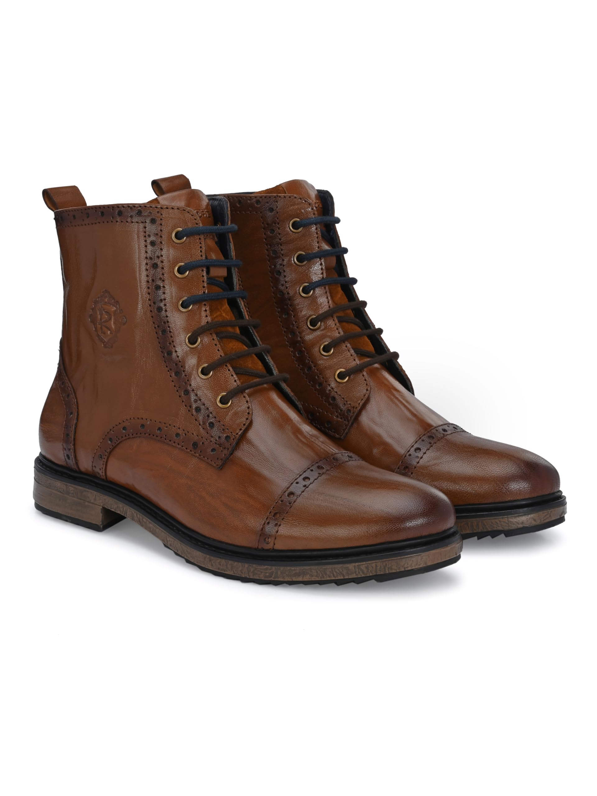 LEFORE Genuine Premium Leather Luxury High-Top Ankle Boots Shoes for Men (K799B-TAN-10) (B0D8QD9VWG) Amazon Price History, Amazon Price Tracker