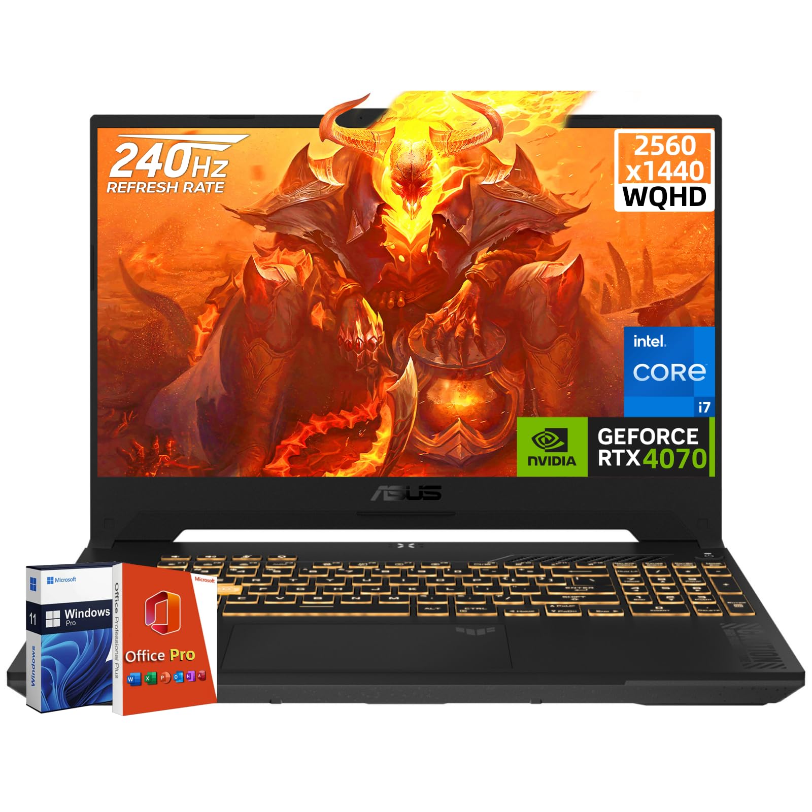 Amazon.com: ASUS TUF F17 Gaming Laptop, NVIDIA RTX 4070, Intel i7