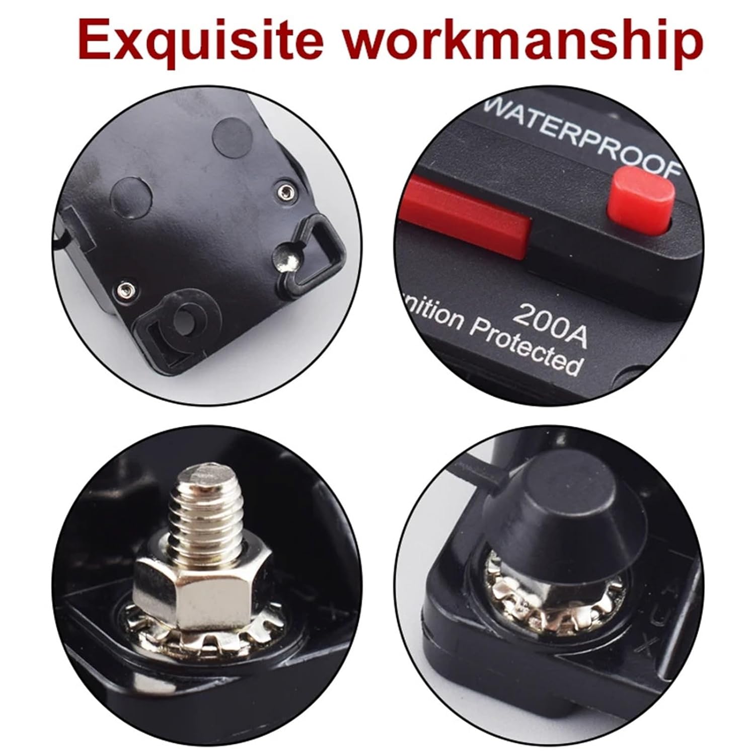 サーキットブレーカー ヒューズリセット 30A 40A 50A 60A 70A 80A 100A 120A 150A 200A 25