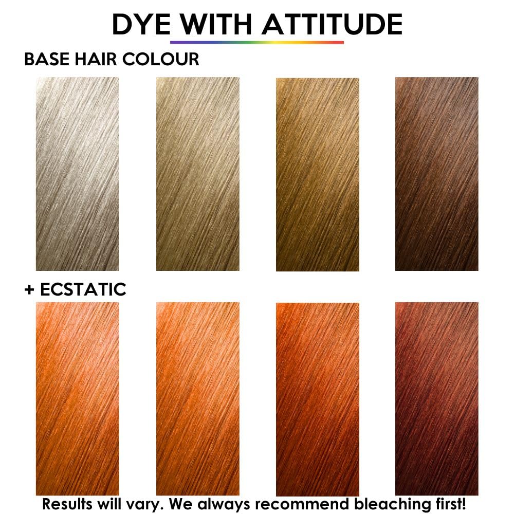 Attitude Hair Dye Tinte capilar semipermanente FIRE FIRE Trio Juego combinado de 3 botes de tinte para el cabello Rojo/Naranja