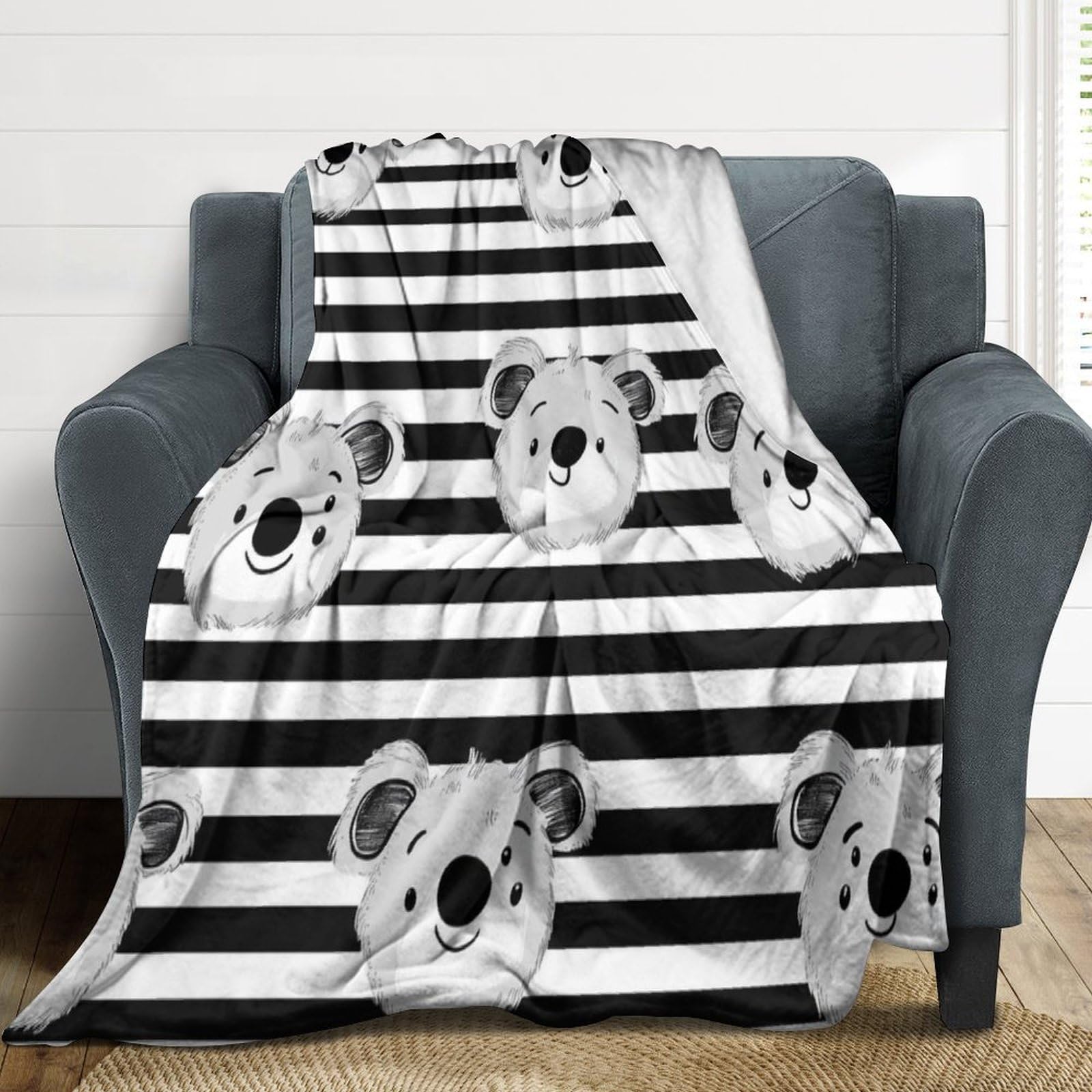 Couverture en flanelle Koalass imprimée idée cadeau moelleux