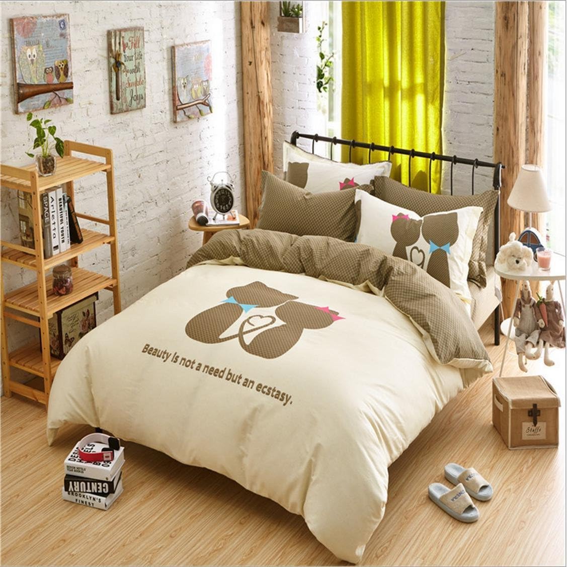 Cotton active printing four set student-card set of three sheets by condom , 6 , 1.2