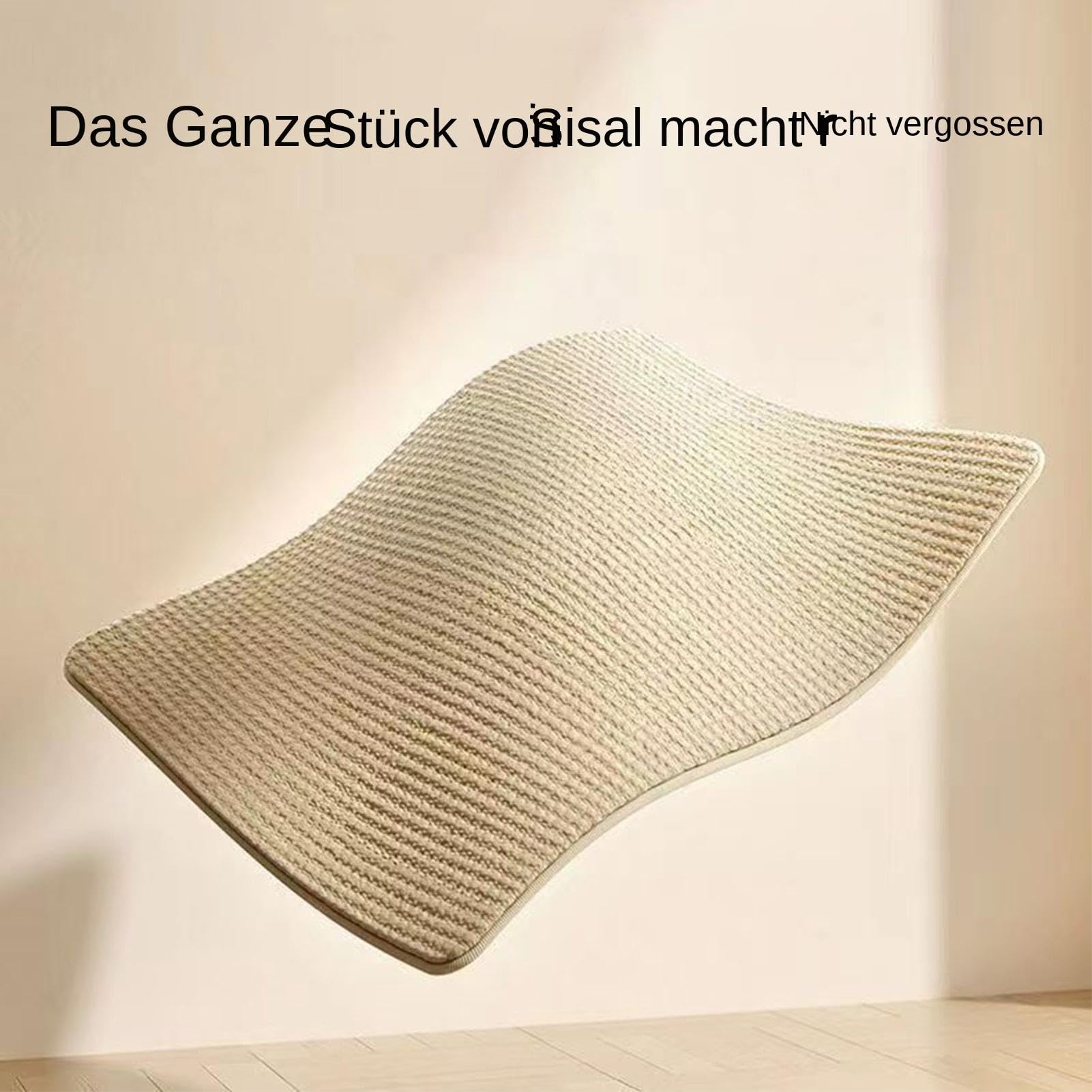 Cat Lounger Scratching Chair Scratching Bench Large Sisal Scratching Bed Sturdy Cat Scratching Post and Furniture Protector for Pets 53 x 31 x 32 cm