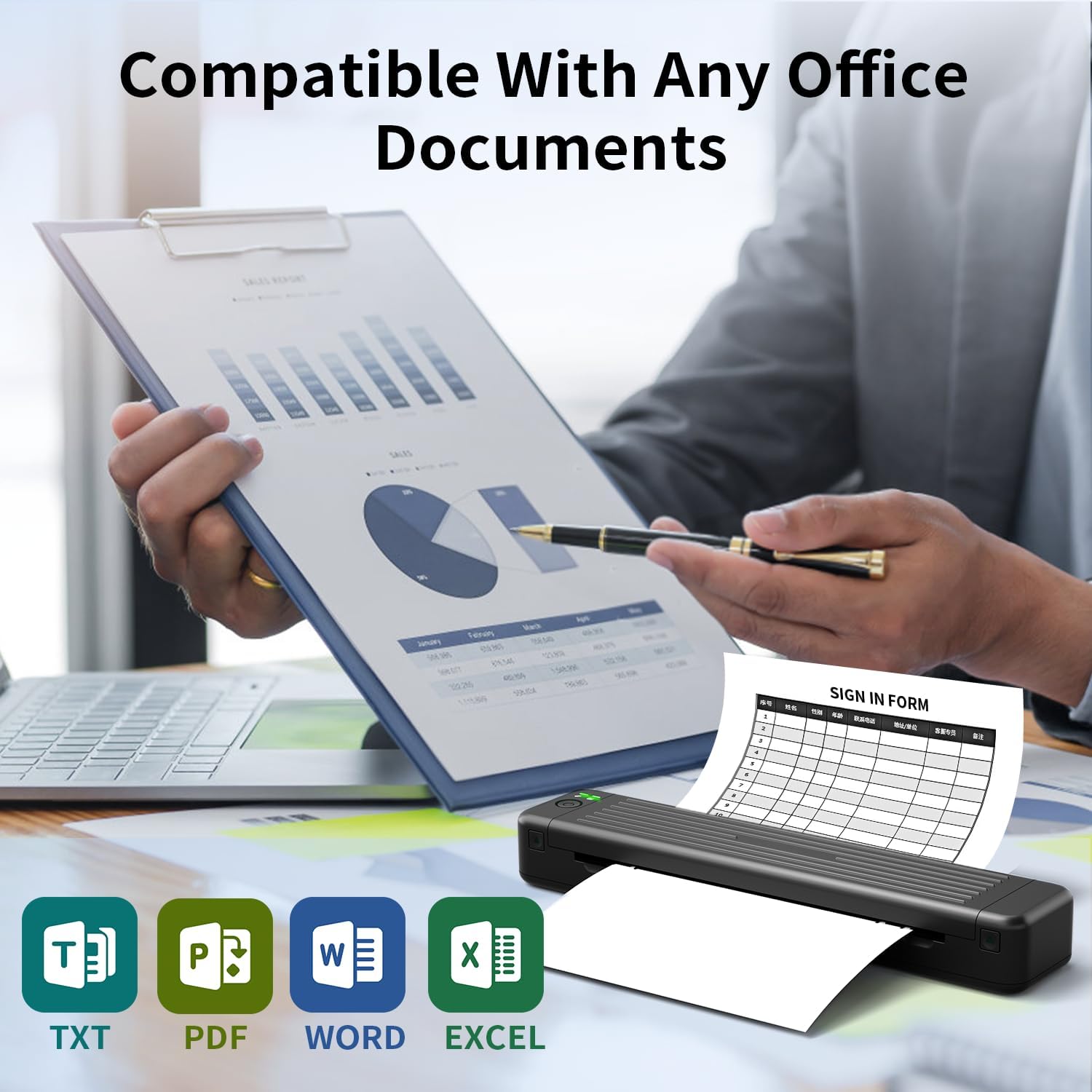 Phomemo A4 paper compatible with various document types