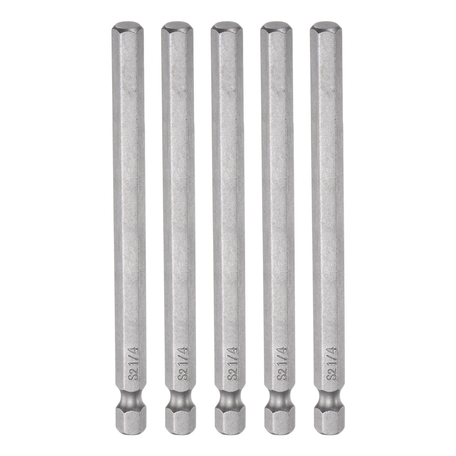 Sourcing Map Sechskant-Schraubendreher-Bit | 1/4 Zoll, 7,6 Cm Länge | Magnetisch, S2 Stahl | Für Bohrmaschinen & Handwerkzeuge