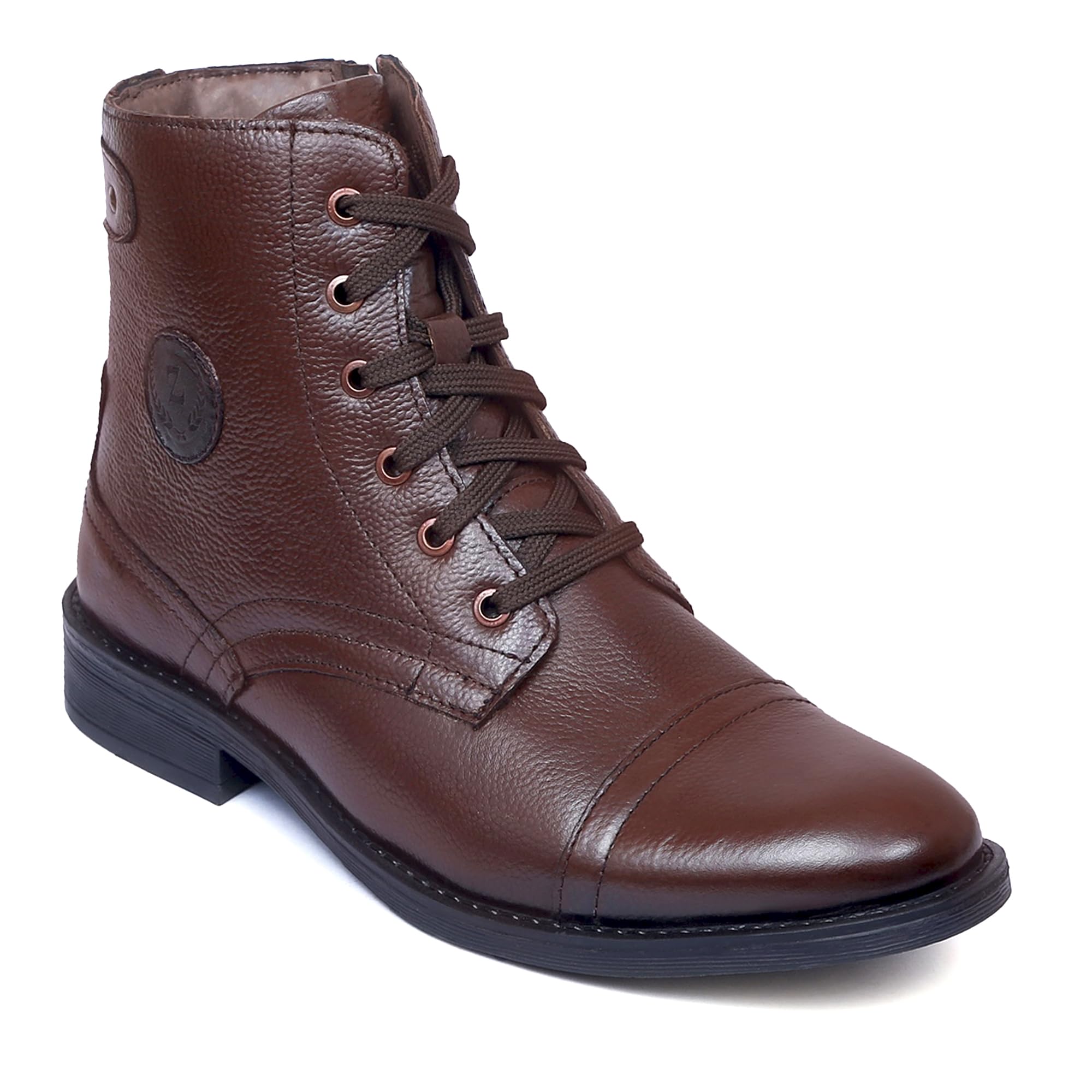 Zoom Shoes Genuine Leather Formal Brown Casual Boots for Men A-5200 (B0BFLFRGMP) Amazon Price History, Amazon Price Tracker