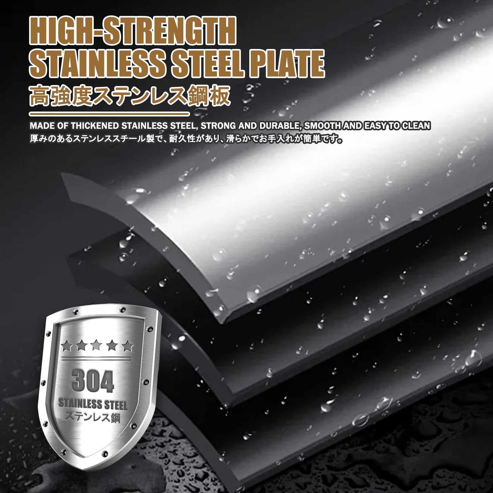 Coperchio incassato sigillato per pozzetto, Chiusino e telaio quadrato in acciaio inox 304 da 30x30 a 80x80 cm(30 * 30 * 5cm/11.8 * 11.8 * 2in)
