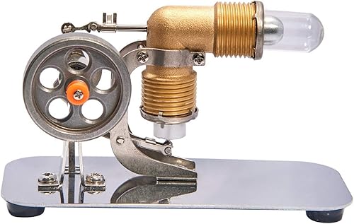 Miniatura 3 de Sunnytech Mini aire caliente Stirling Engine Mini Hot Live Steam Modelo Educación Juguete HA001-BJ001