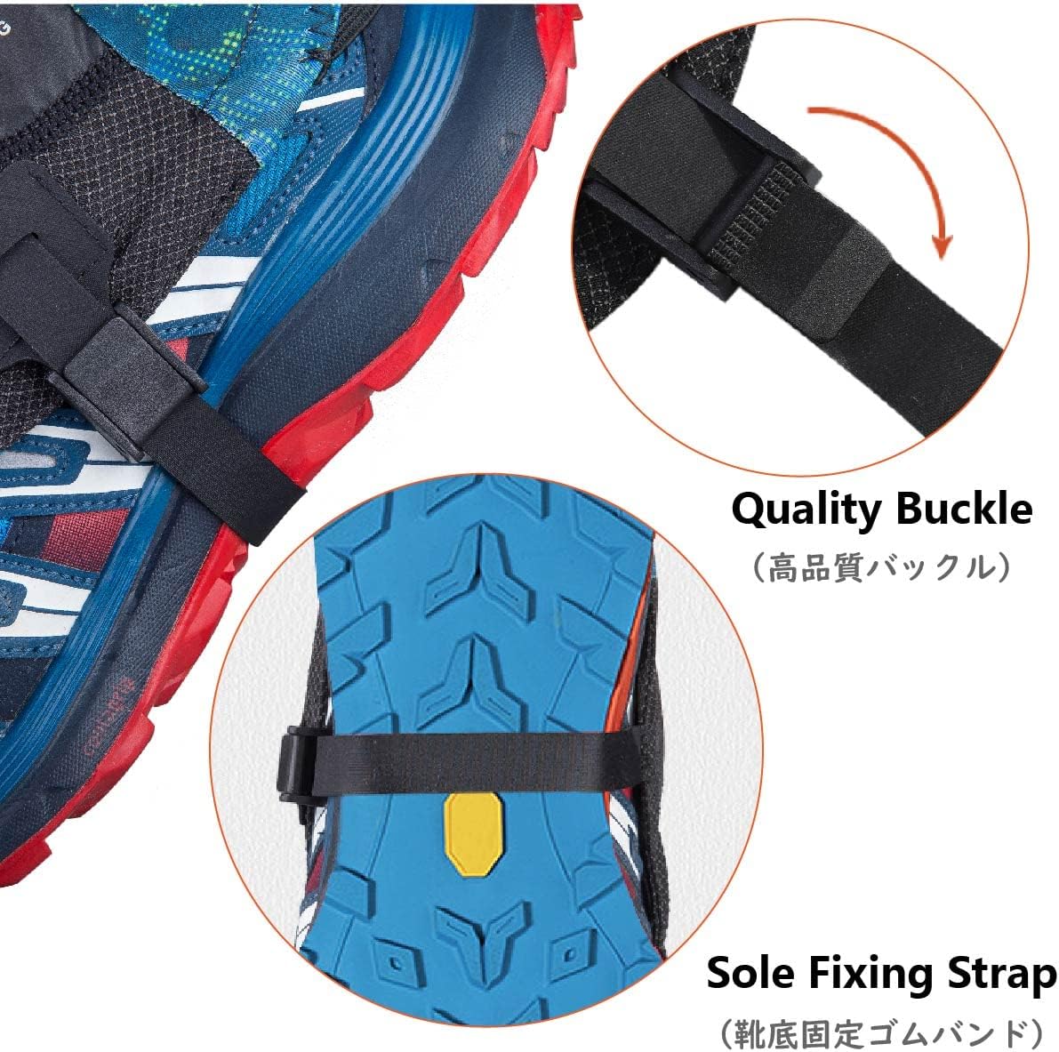 JEELAD Low Trail Gaiters Reflective Running Gaiters Ankle Gators Lightweight Hiking Walking Gaiters for Men Women (Purple) : Sports & Outdoors