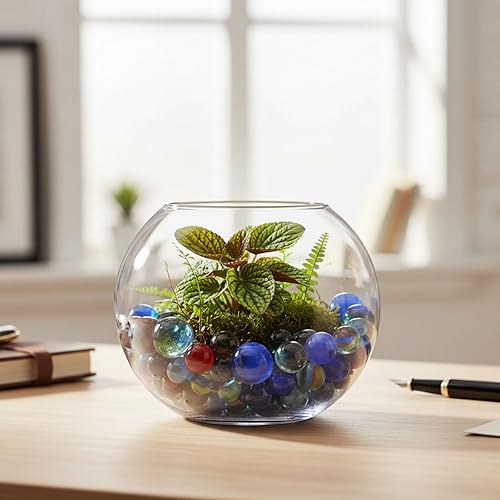 Miniatura 7 de Shindel 85 piezas de canicas de vidrio para jarrones, relleno de florero, velas de flores, manualidades, centros de mesa y decoración de boda